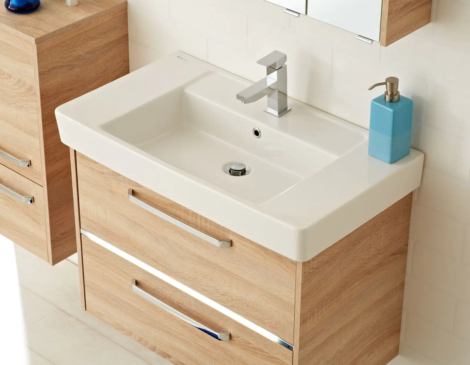 Primaster Keramikwaschbecken 80 cm Berlin weiß