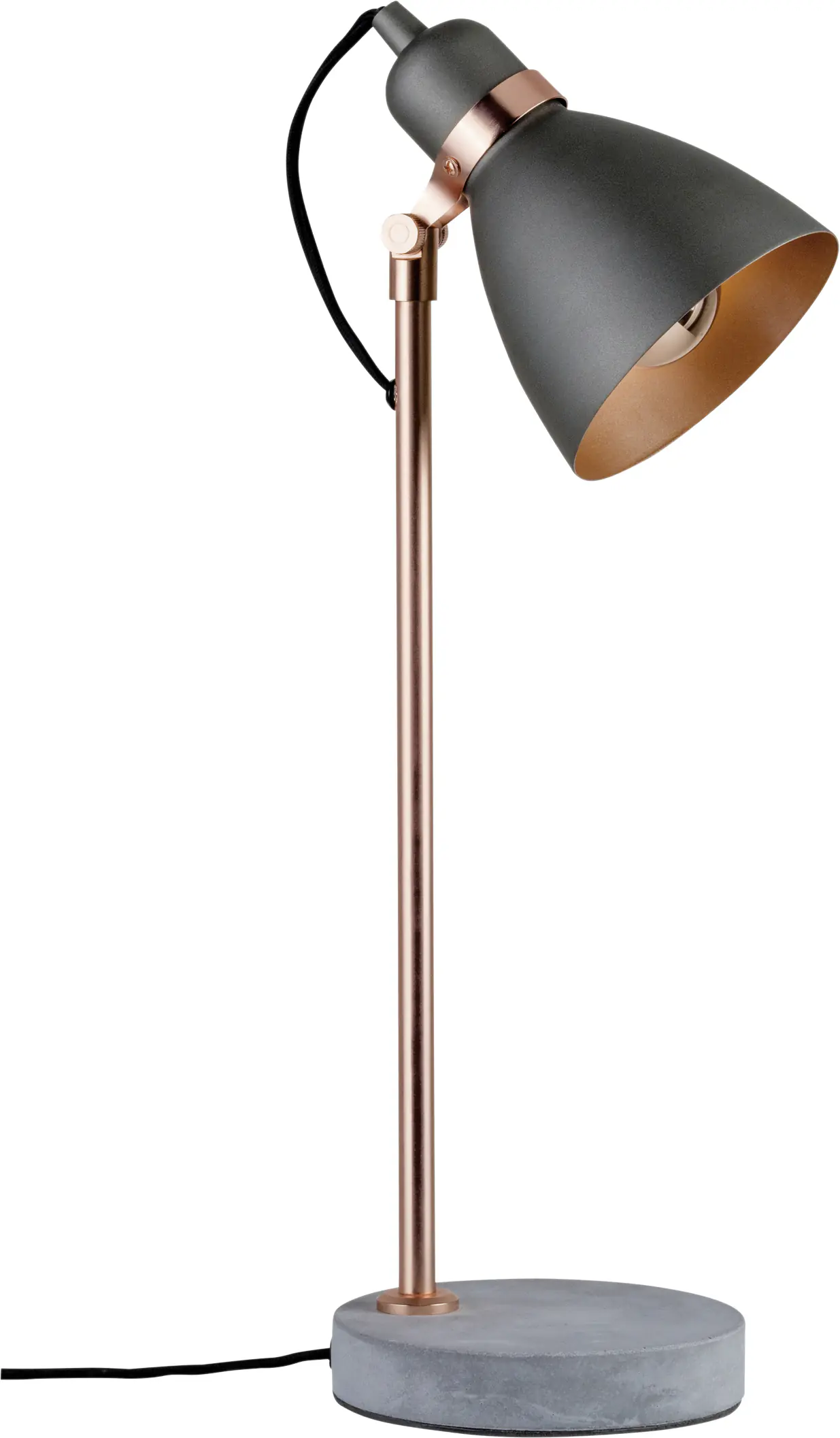 Paulmann Tischlampe Neordic Orm grau kupfer-matt