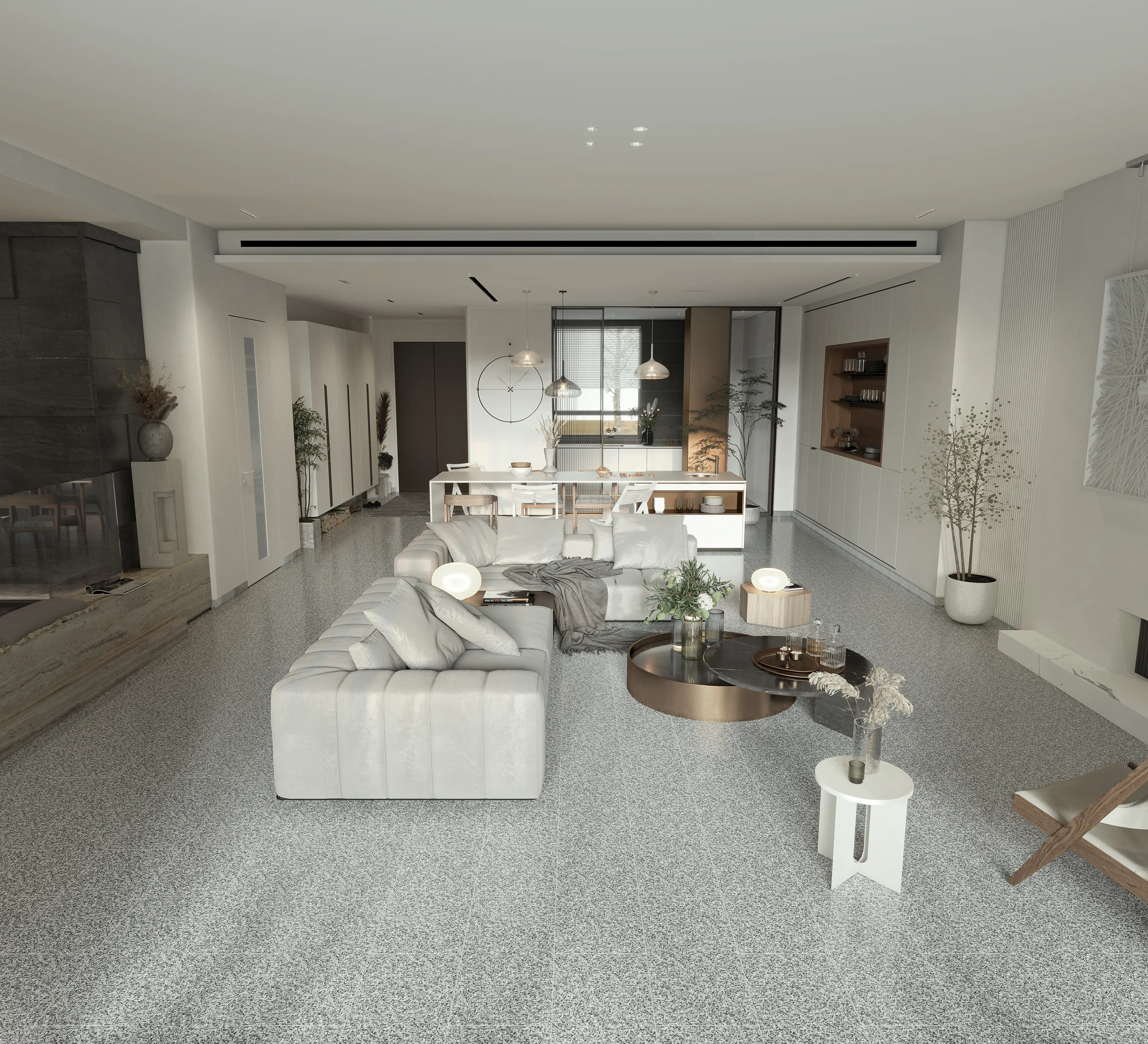 TrendLine Bodenfliese Granit 30 x 60 cm grau
