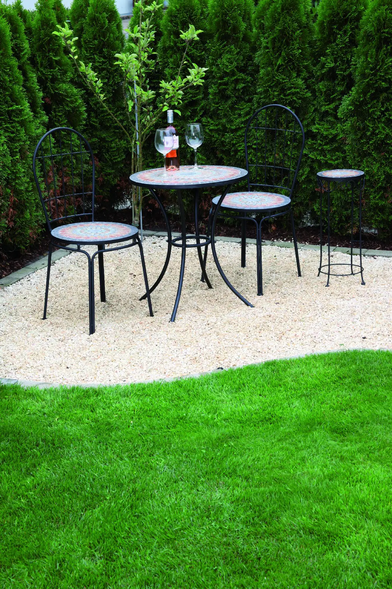 Siena Garden Stapelstuhl Prato schwarz