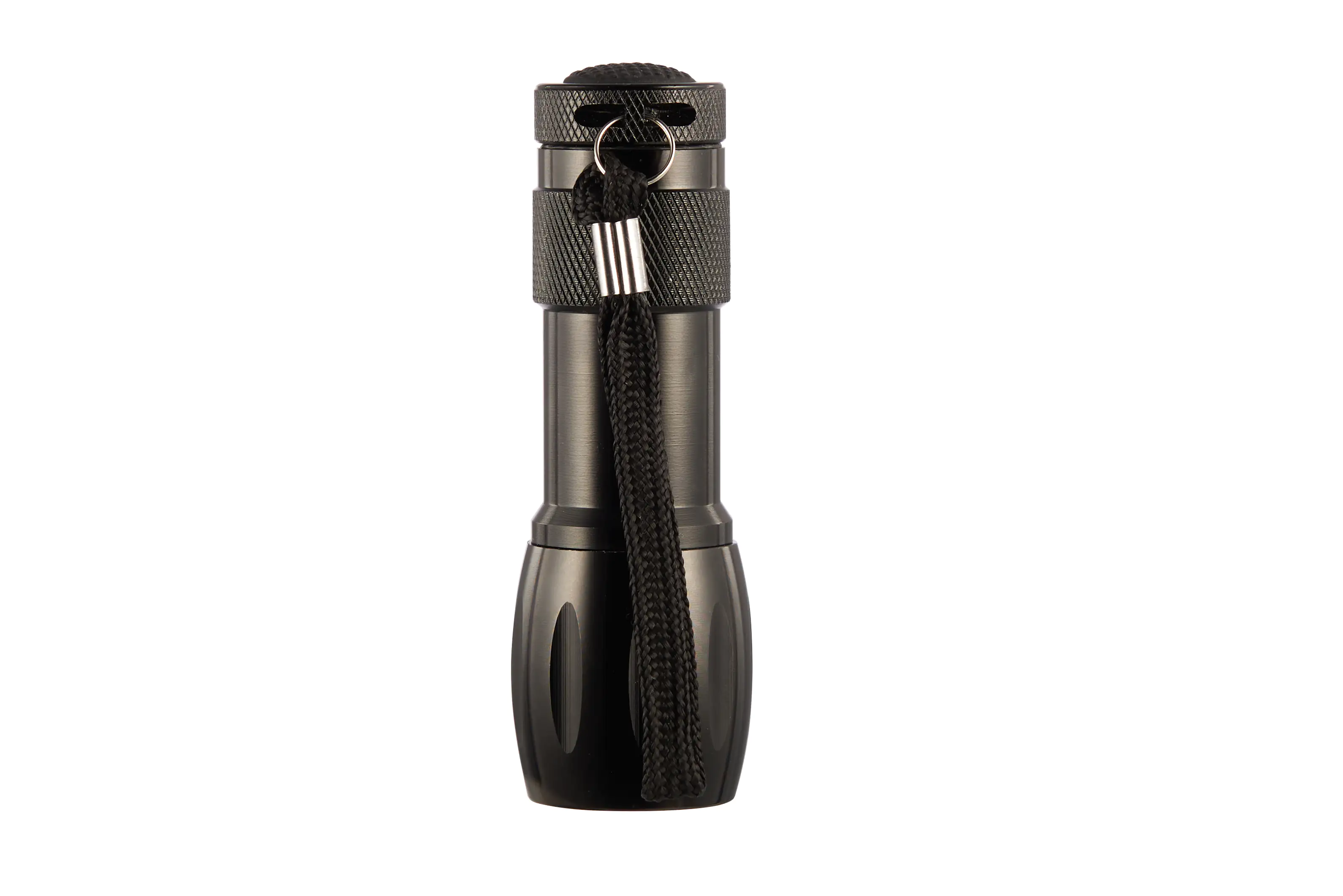 Trendline schwarze Taschenlampe mit 9 LED