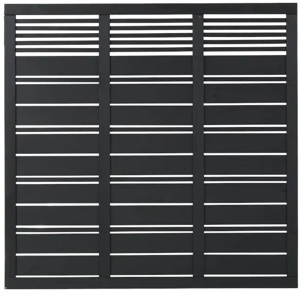 Plus Sichtschutzelement Silence 176 x 170 cm schwarz