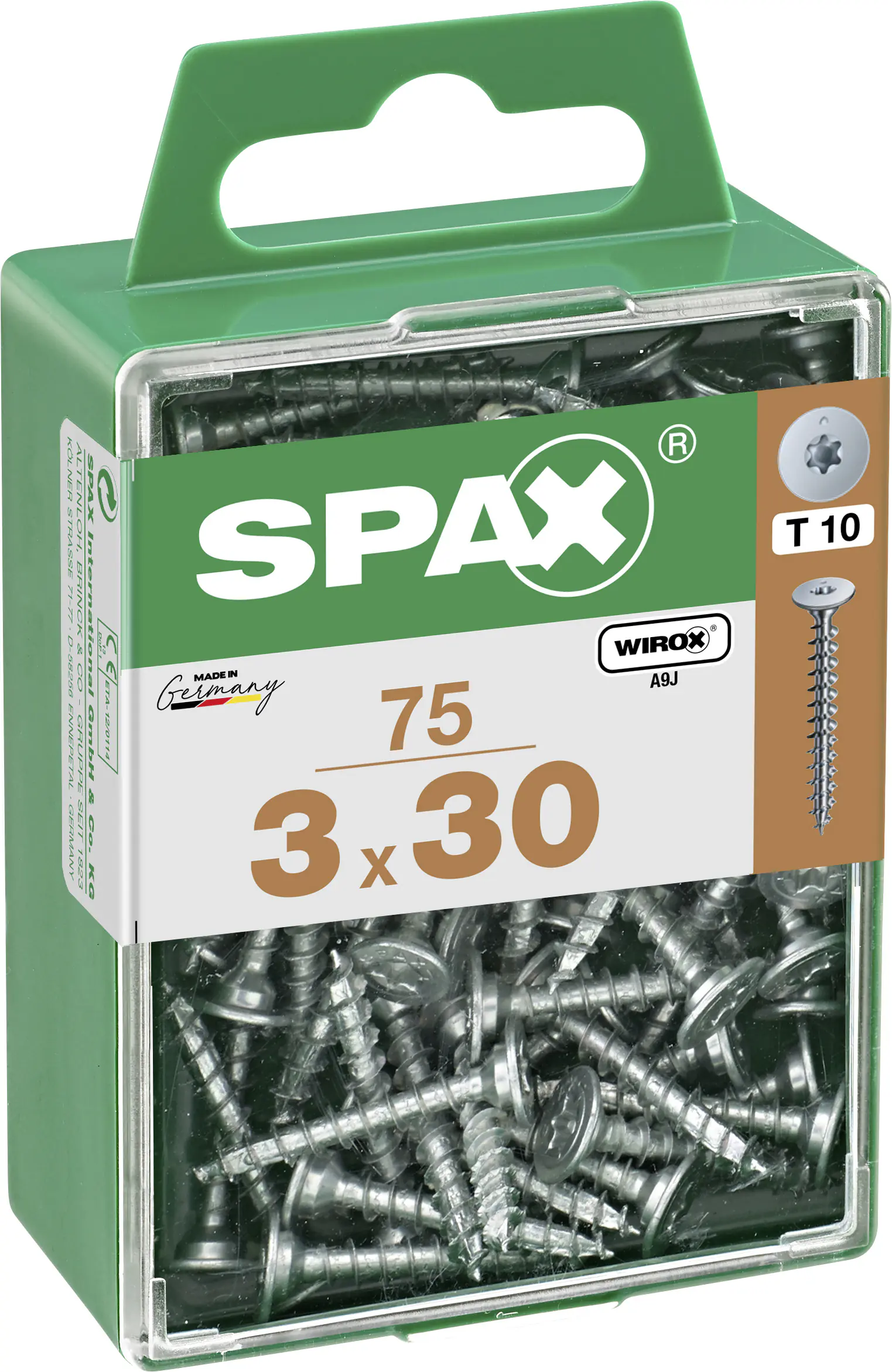 Spax Möbelbauschrauben 3.0 x 30 mm TX 10 - 75 Stk.