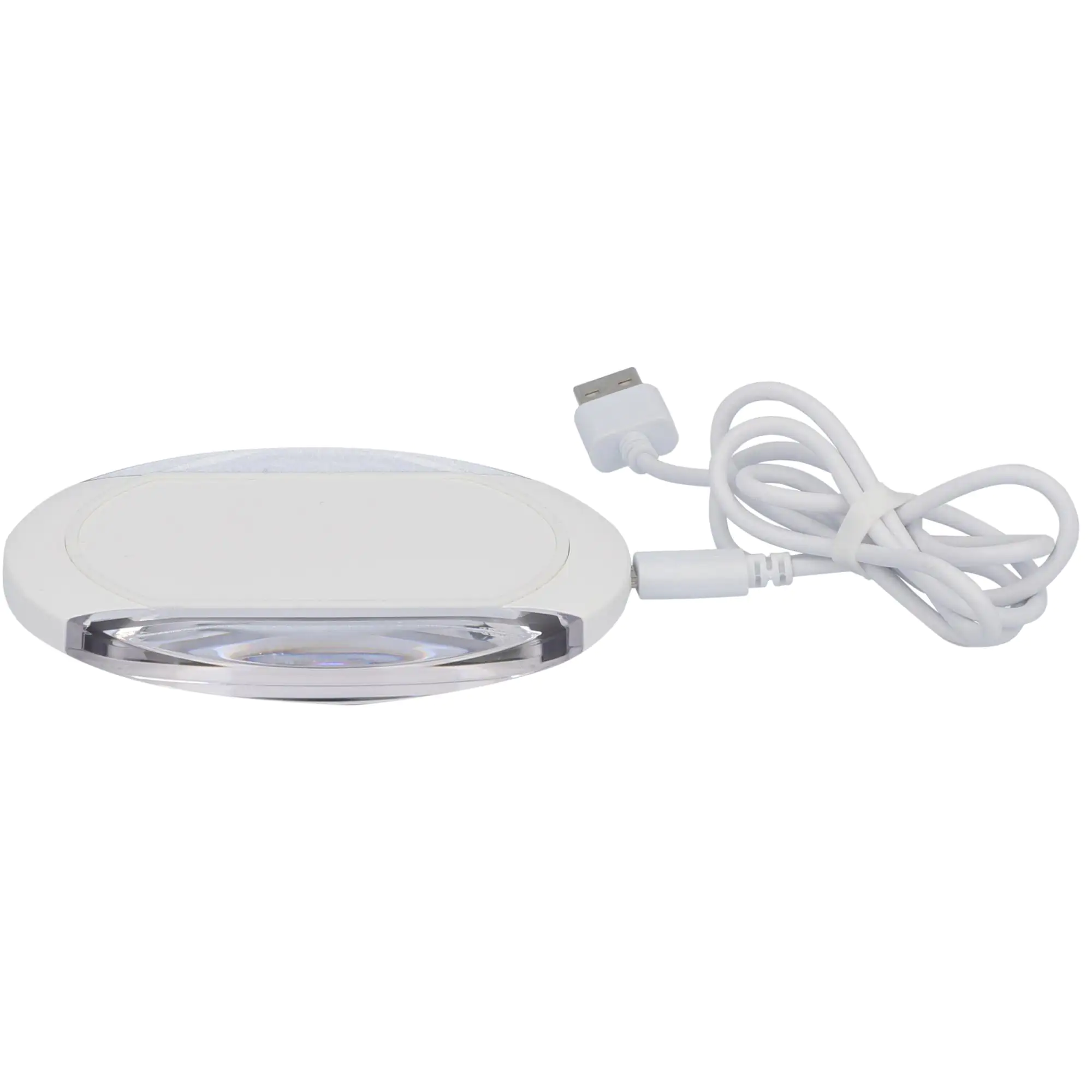 Induktive Ladestation mit USB Kabel weiß