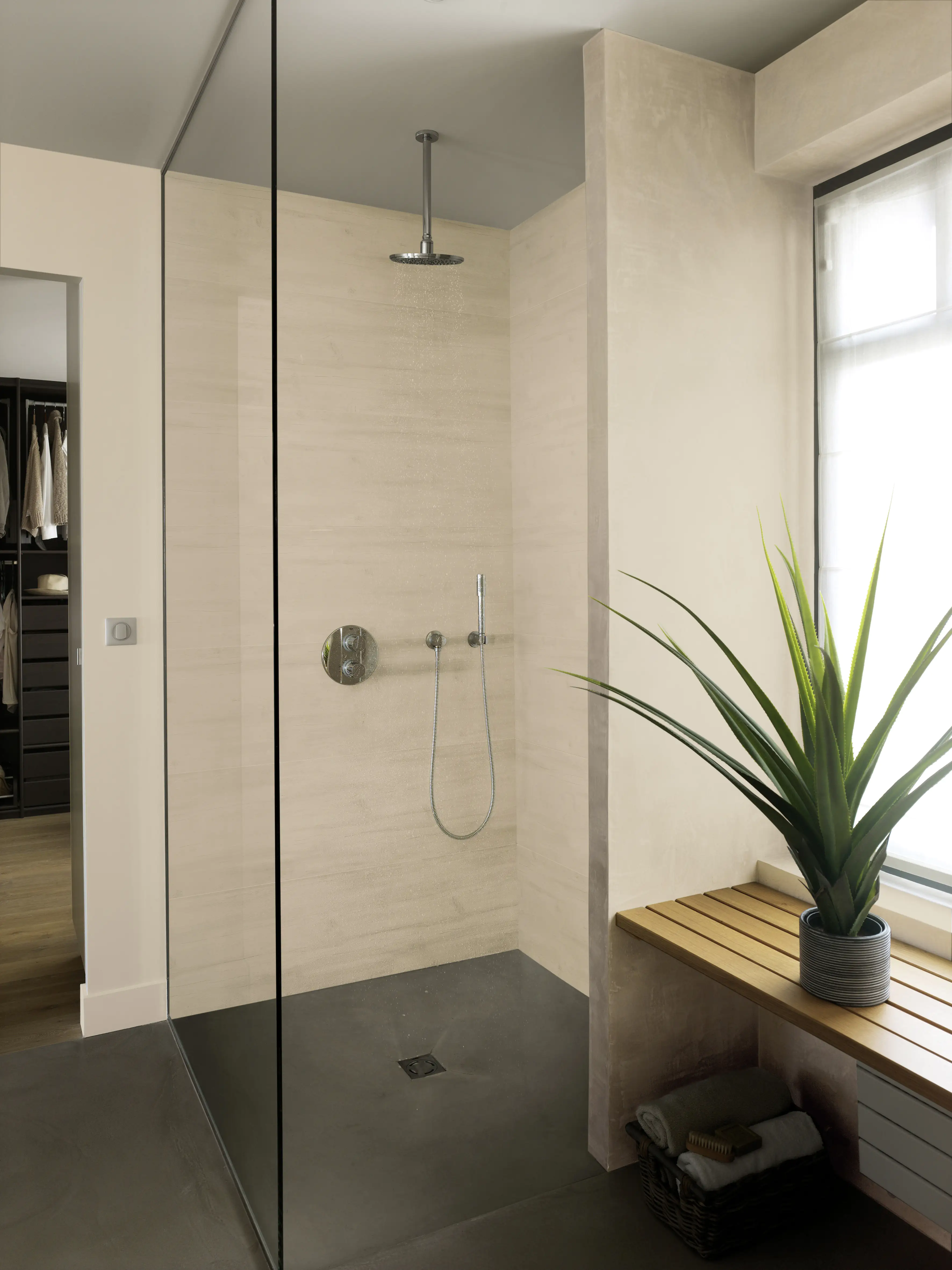 Grosfillex Kunststoffpaneele Element Compact 120 x 37,5 cm 8 mm Holz beige