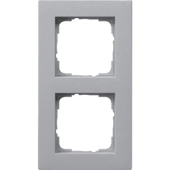 Gira Abdeckrahmen 2-fach E2, aluminium, 021225