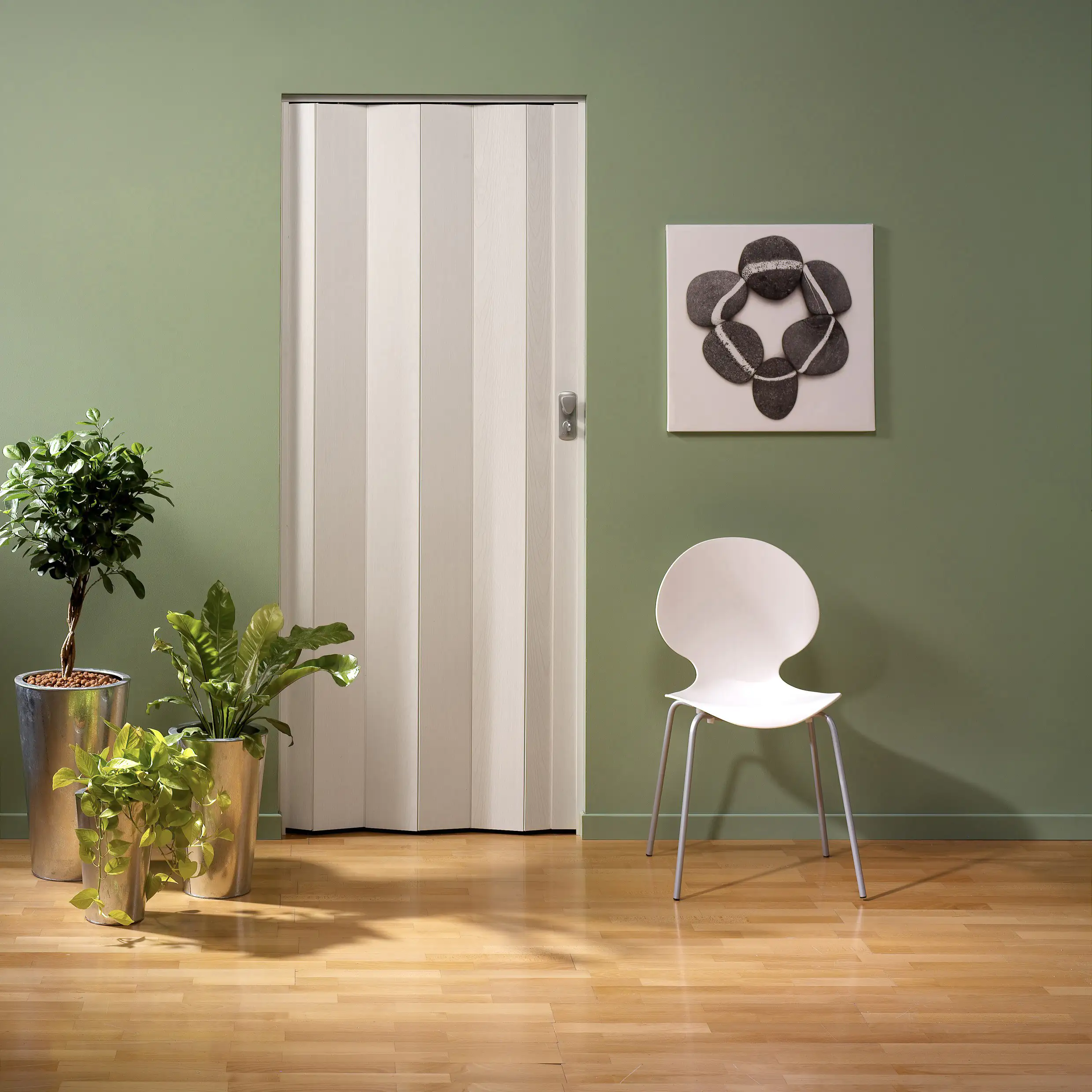 Grosfillex Falttür Spacy Esche weiß 84 x 205 cm