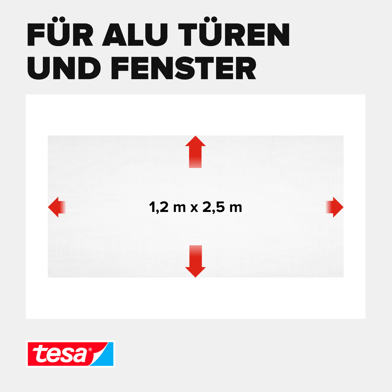 tesa Insektenschutz-Gitter COMFORT Ersatzrolle 120 x 250 cm weiß