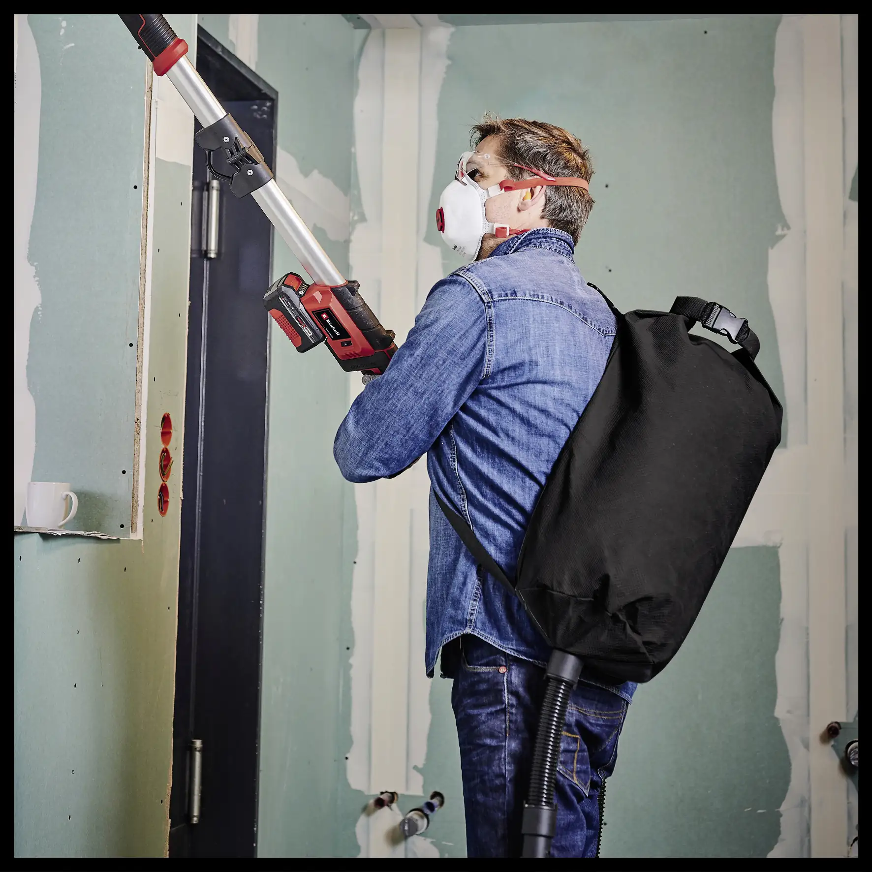 Einhell Professional Akku-Trockenbauschleifer TP-DW 18/225 Li Solo 18 V