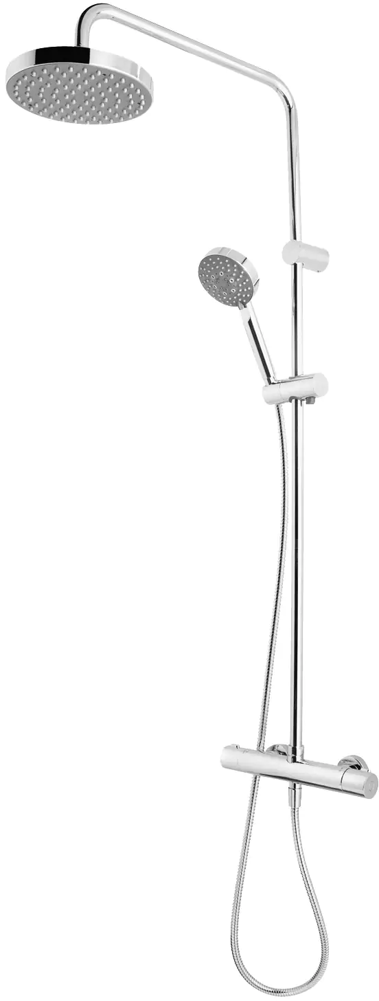 Breuer Duschsäule Aquamaxx 330 Thermostat Thermostat, verchromt, Kopfbrause rund 15 cm