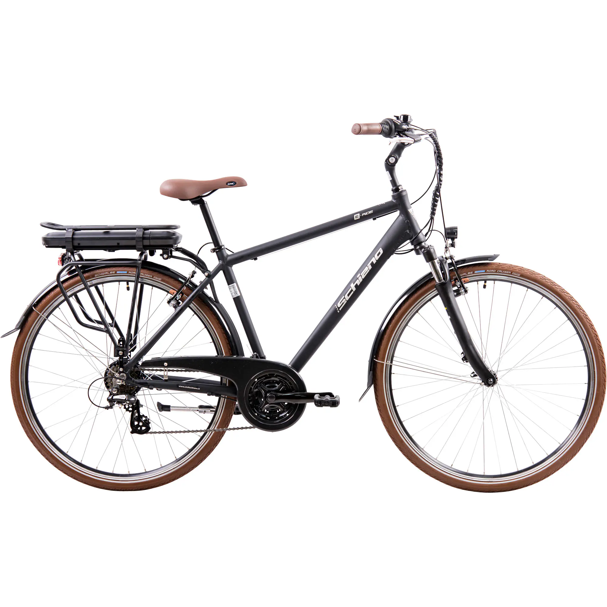 Schiano Ride E-Bike Trekking 28 Zoll 21-Gang 374 Wh schwarz 