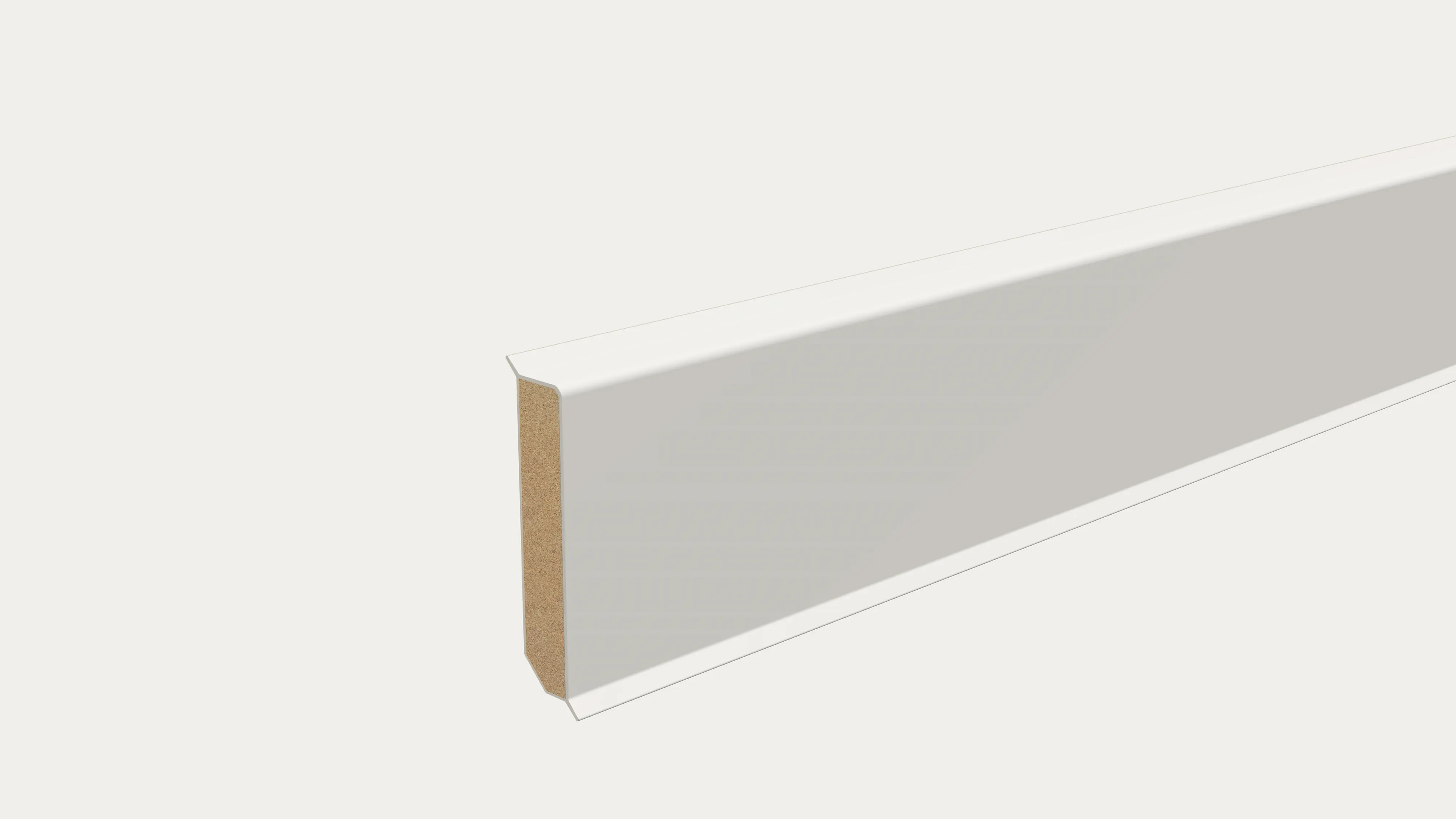 Neuhofer Fußleiste MDF 240 cm x 60 x 13 mm weiß 