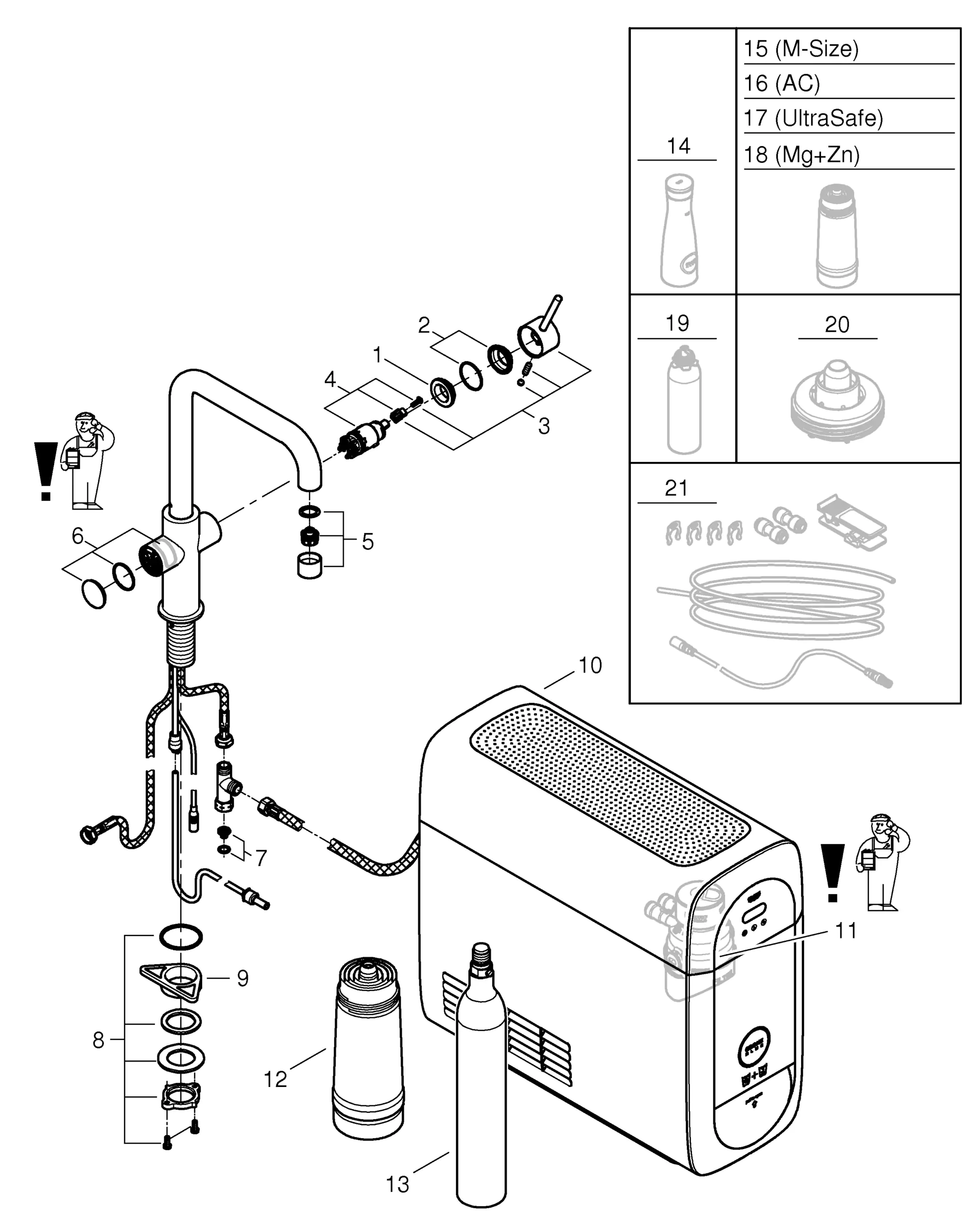 Grohe Blue Home U-Auslauf Starter Kit chrom