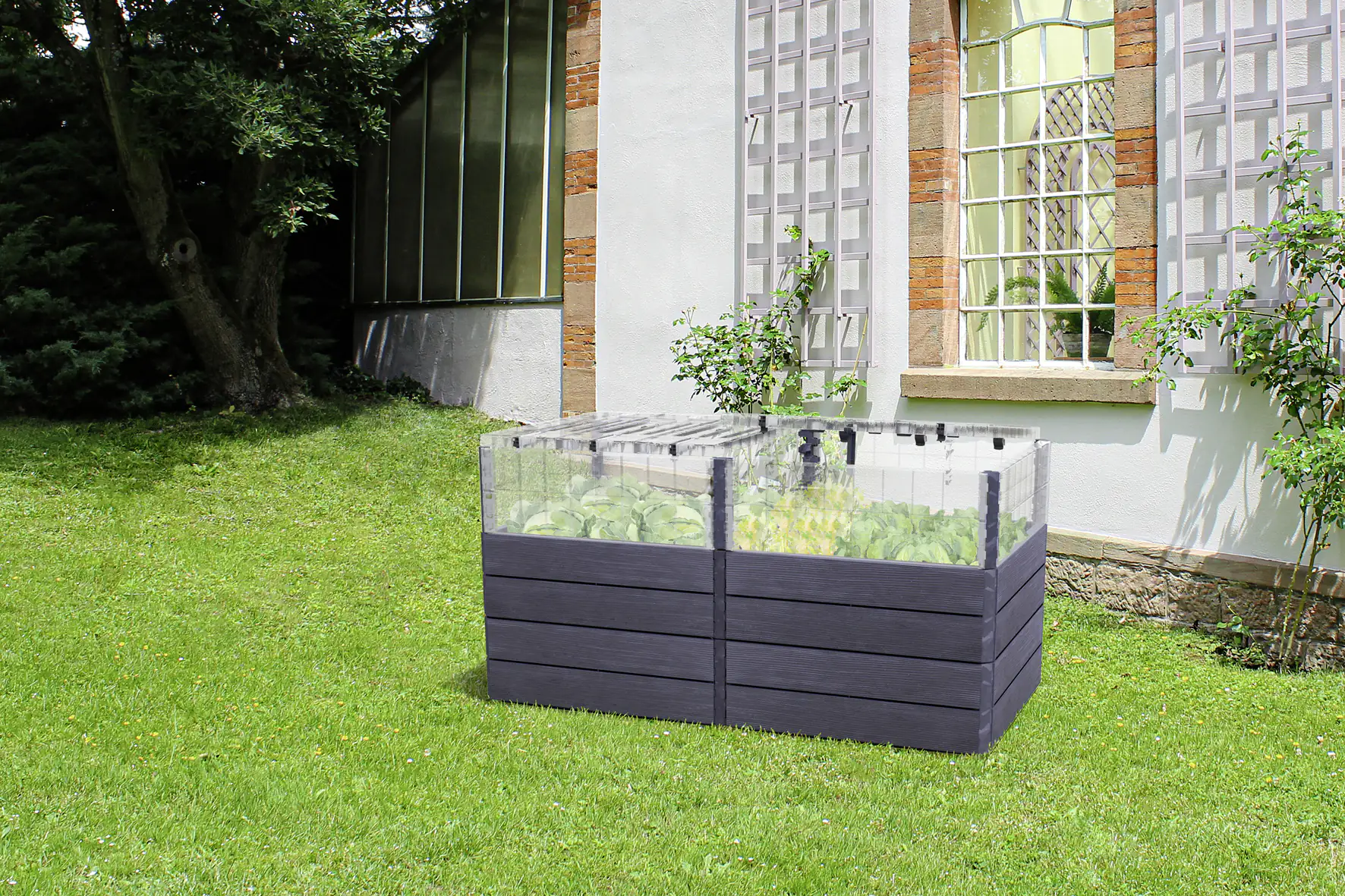 Garantia Hochbeet Ergo Quadro 2L TurboPlus Wood