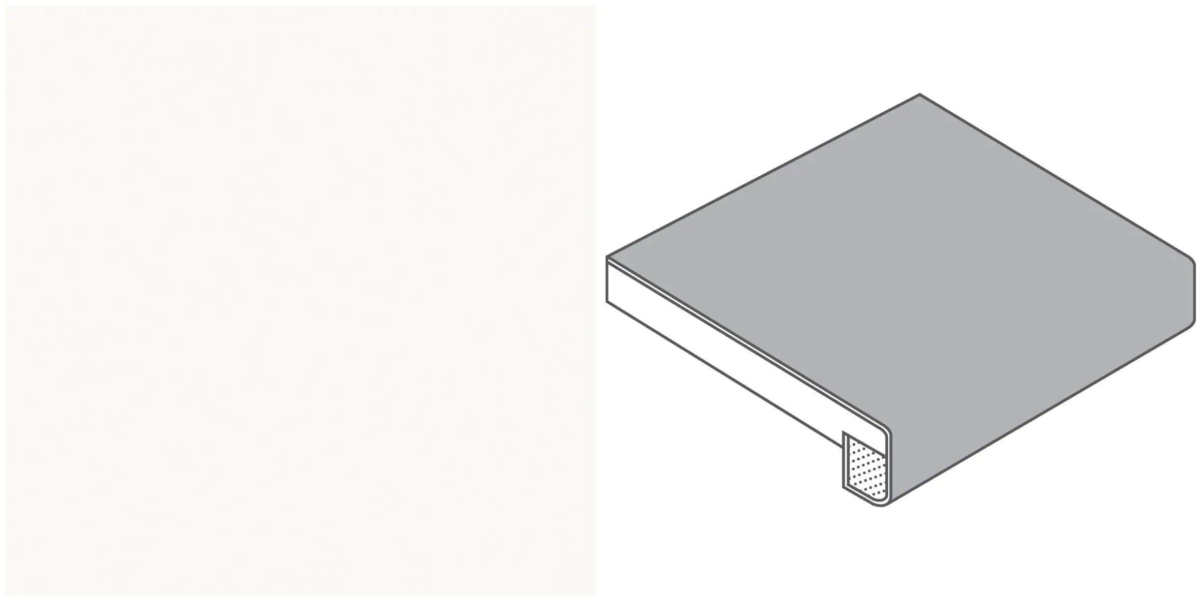 GetaElements Fensterbank InStyle alpine weiß 4100 x 200 x 18,8 mm