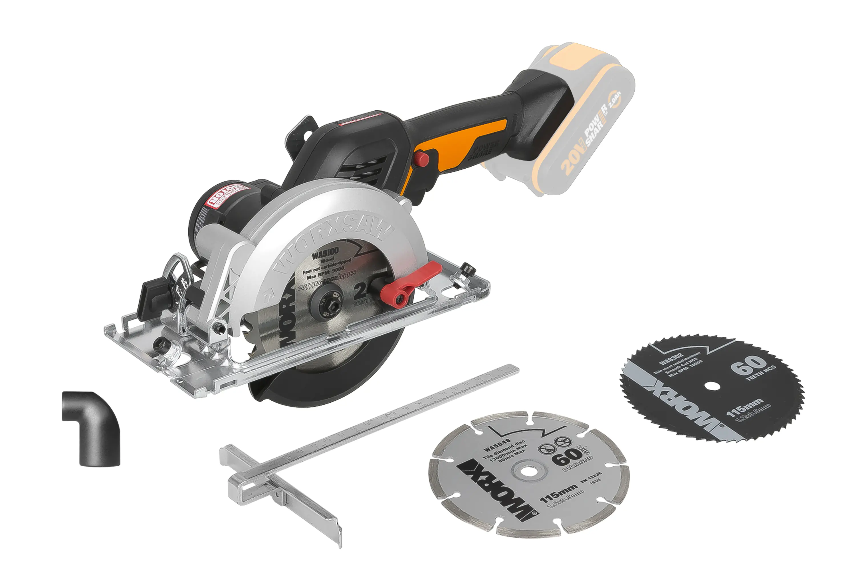 Worx Nitro Akku Kreissäge WX531.9 20 V Solo
