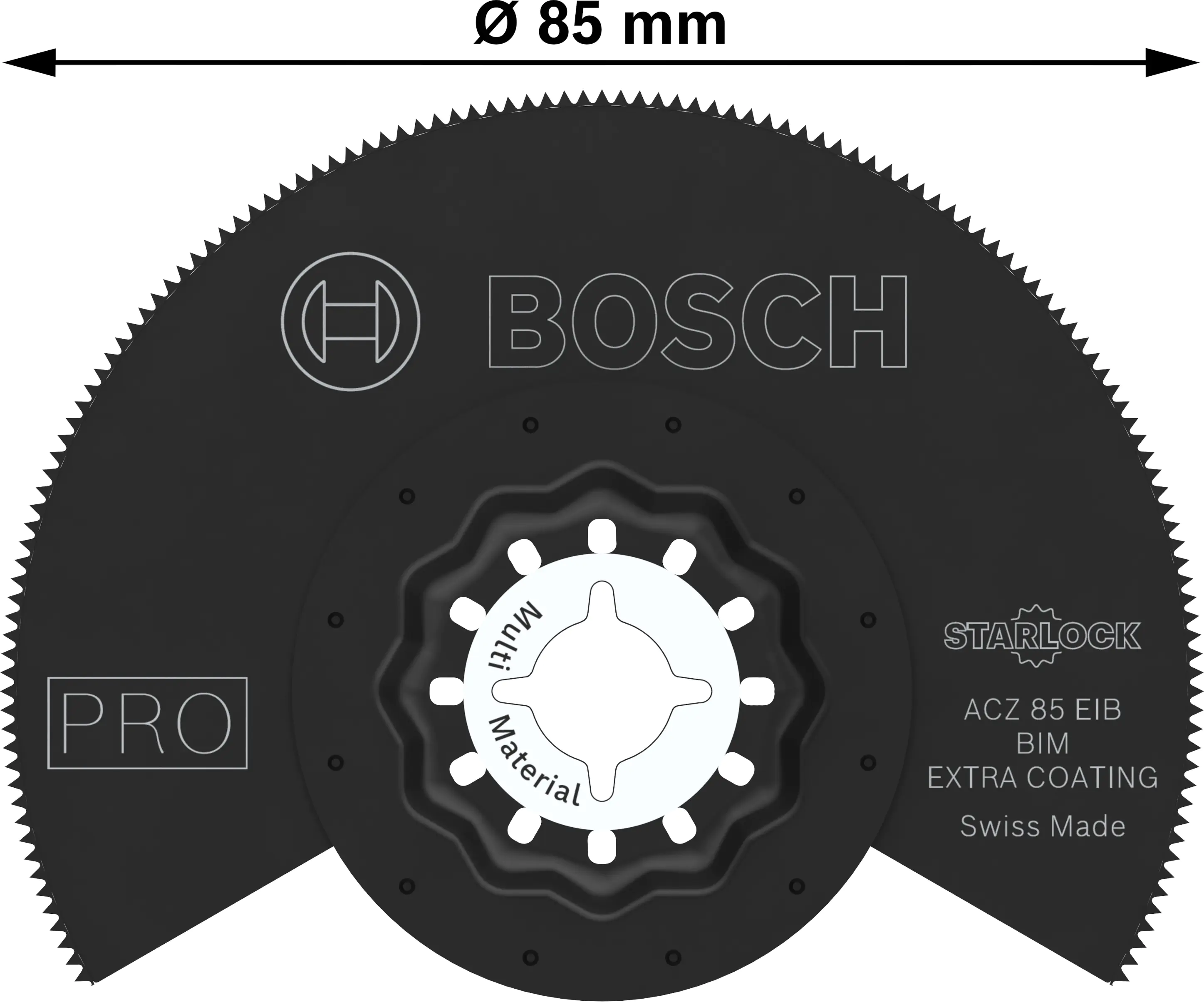 Bosch PRO Sägeblatt ACZ 85 EIB für Multifunktionswerkzeuge 85 mm