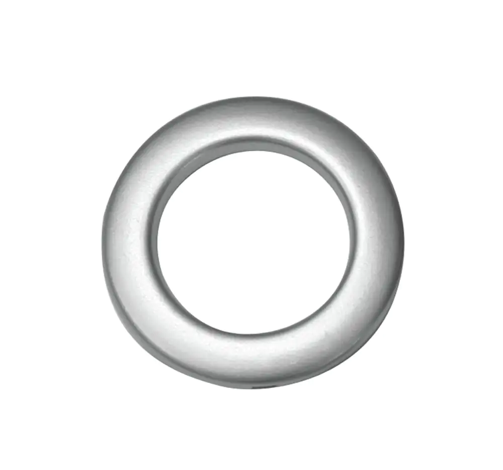 Gardinia Stoffösen Ø 3,5 cm, silber-matt, 10-er Pack