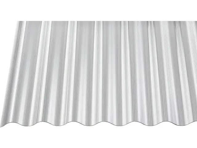 Gutta Polycarbonat-Wellplatte Sinus 76/18 600 x 90 cm 1,4 mm klar