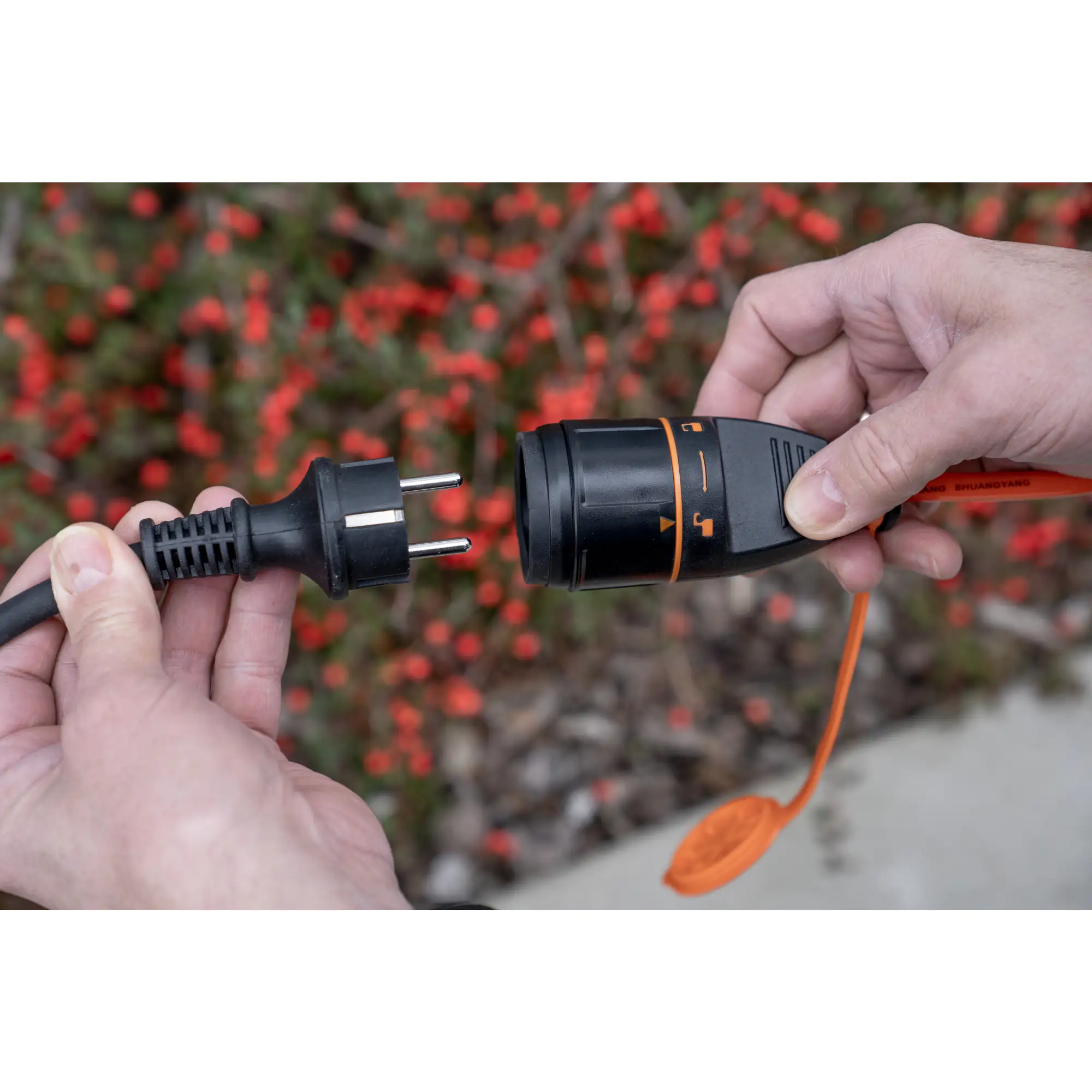 Unitec Verlängerungskabel 10 m H07BQ-F3G1,5, max. 3600W, orange, IP44