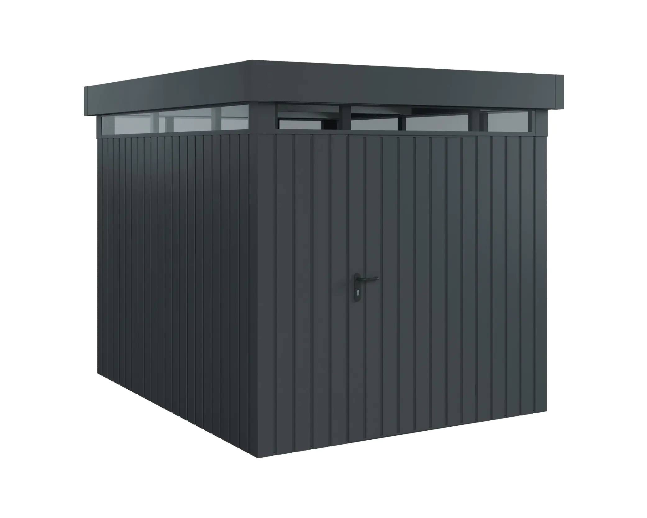 EcoStar Metallgerätehaus Euroline EFD6 LB anthrazit 214 x 262 cm 1-flg.