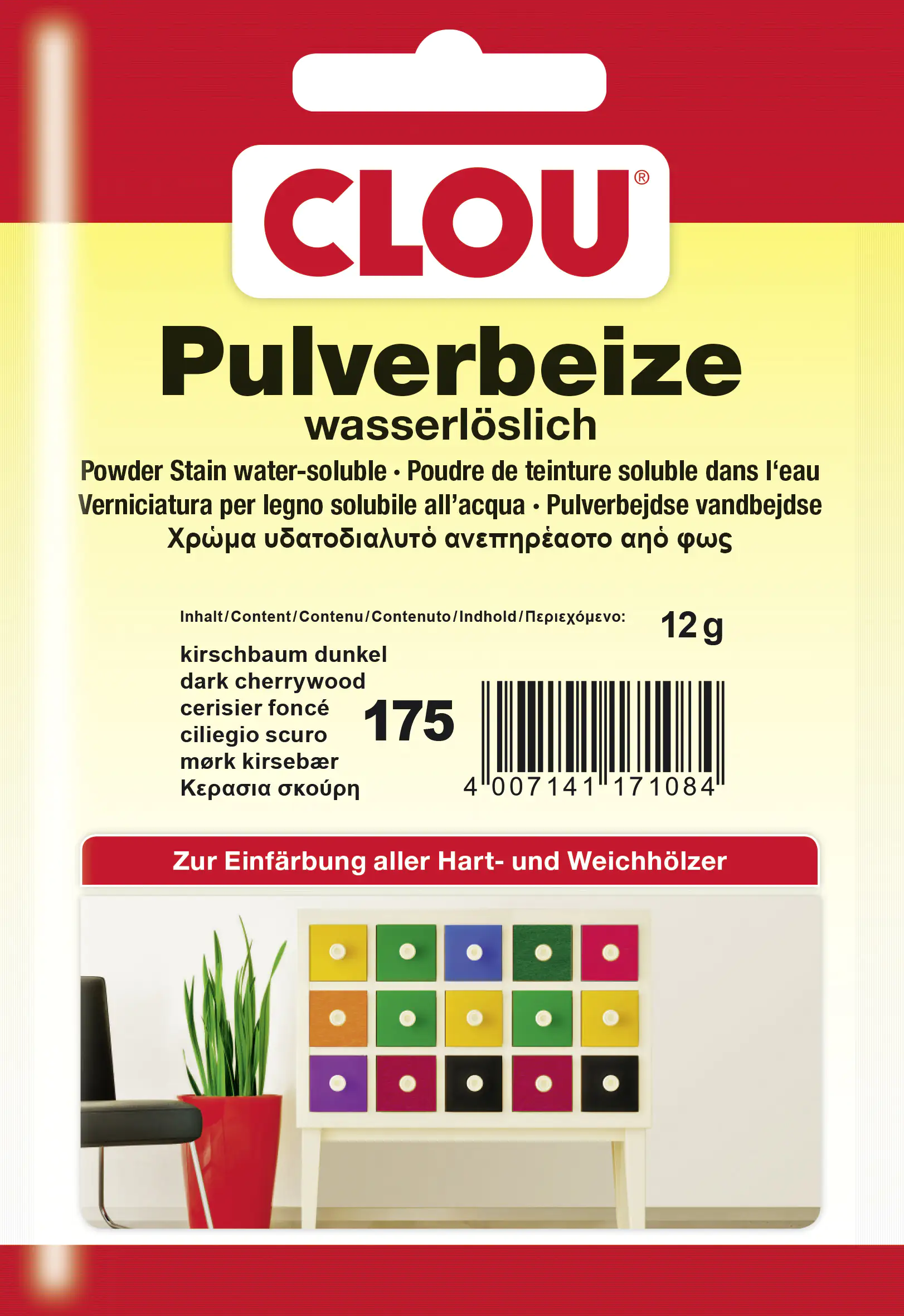 Clou Pulverbeize 12 g kirsche dunkel