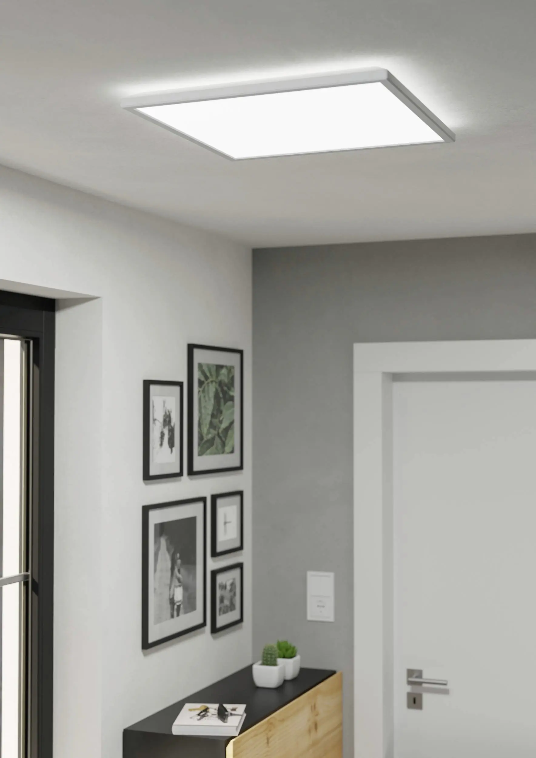 Eglo LED Deckenleuchte Rovito-R weiß 50 x 50 cm warmweiß-kaltweiß dimmbar
