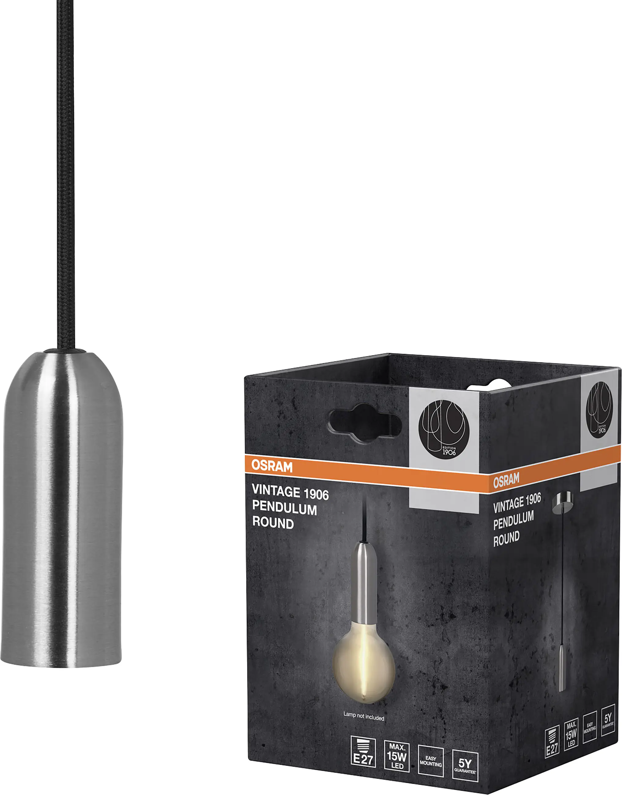 Osram Pendelleuchte 1906 Pendulum 163 cm chrom