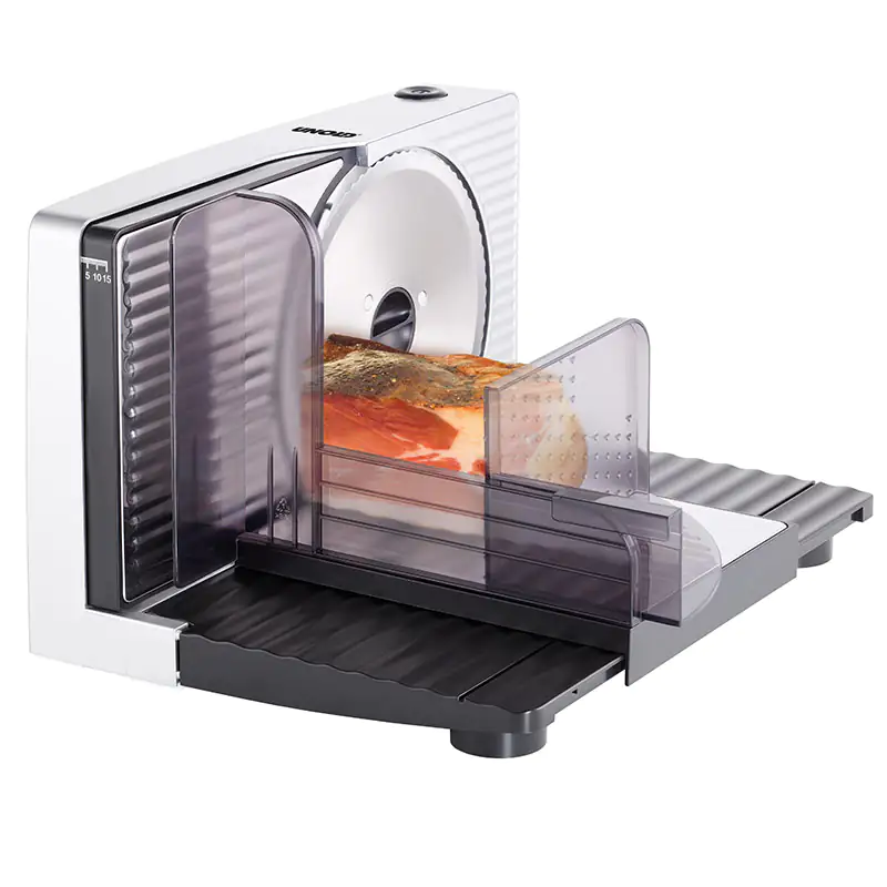 Unold Allesschneider Curve Silver 100 Watt, Wellenschliffmesser, silber