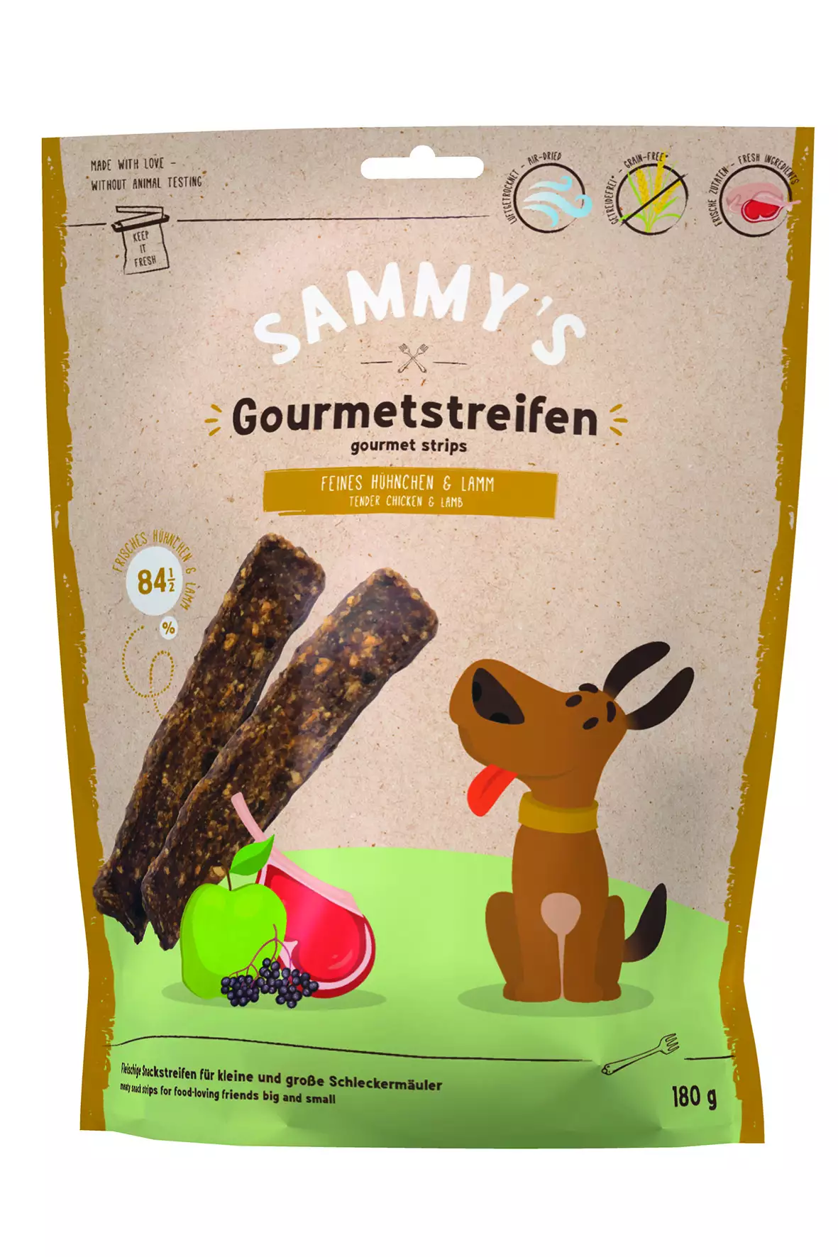 Sammys Streifen Lamm 180 g