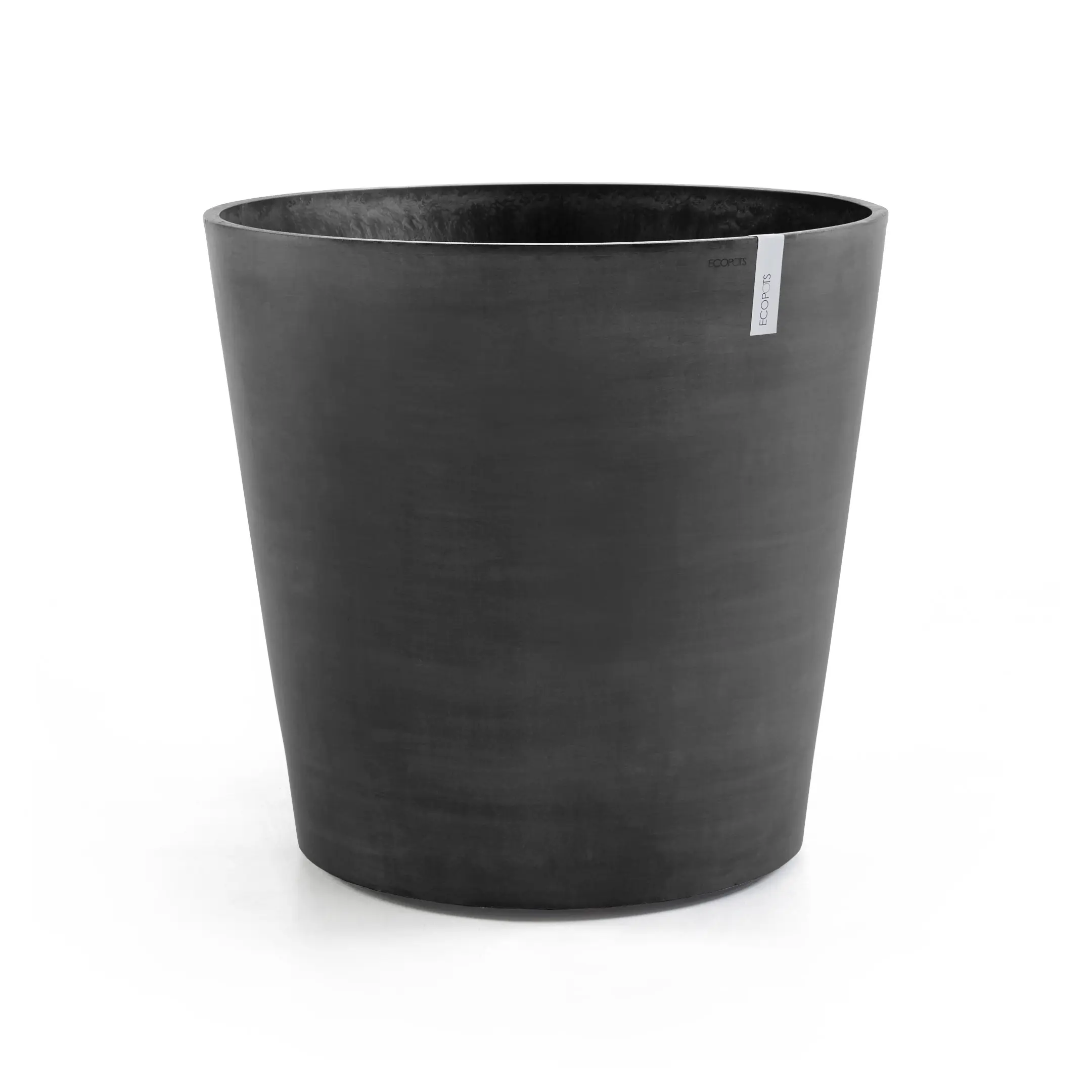 Ecopots Pflanztopf Amsterdam Ø 100 x 89 cm dunkelgrau mit Rädern