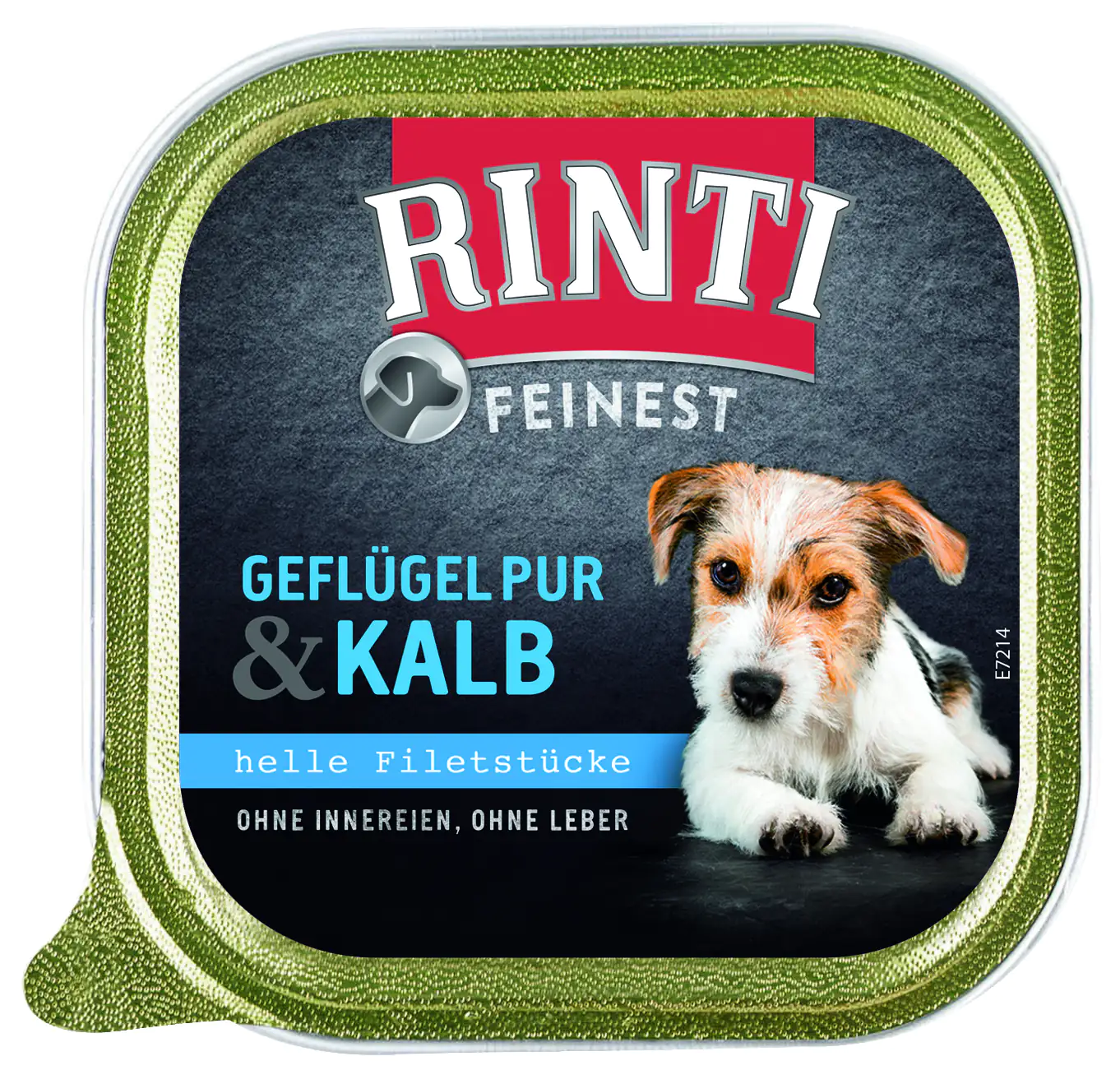 Rinti Feinest Hundenassfutter Adult getreidefrei 150g Geflügel pur & Kalb