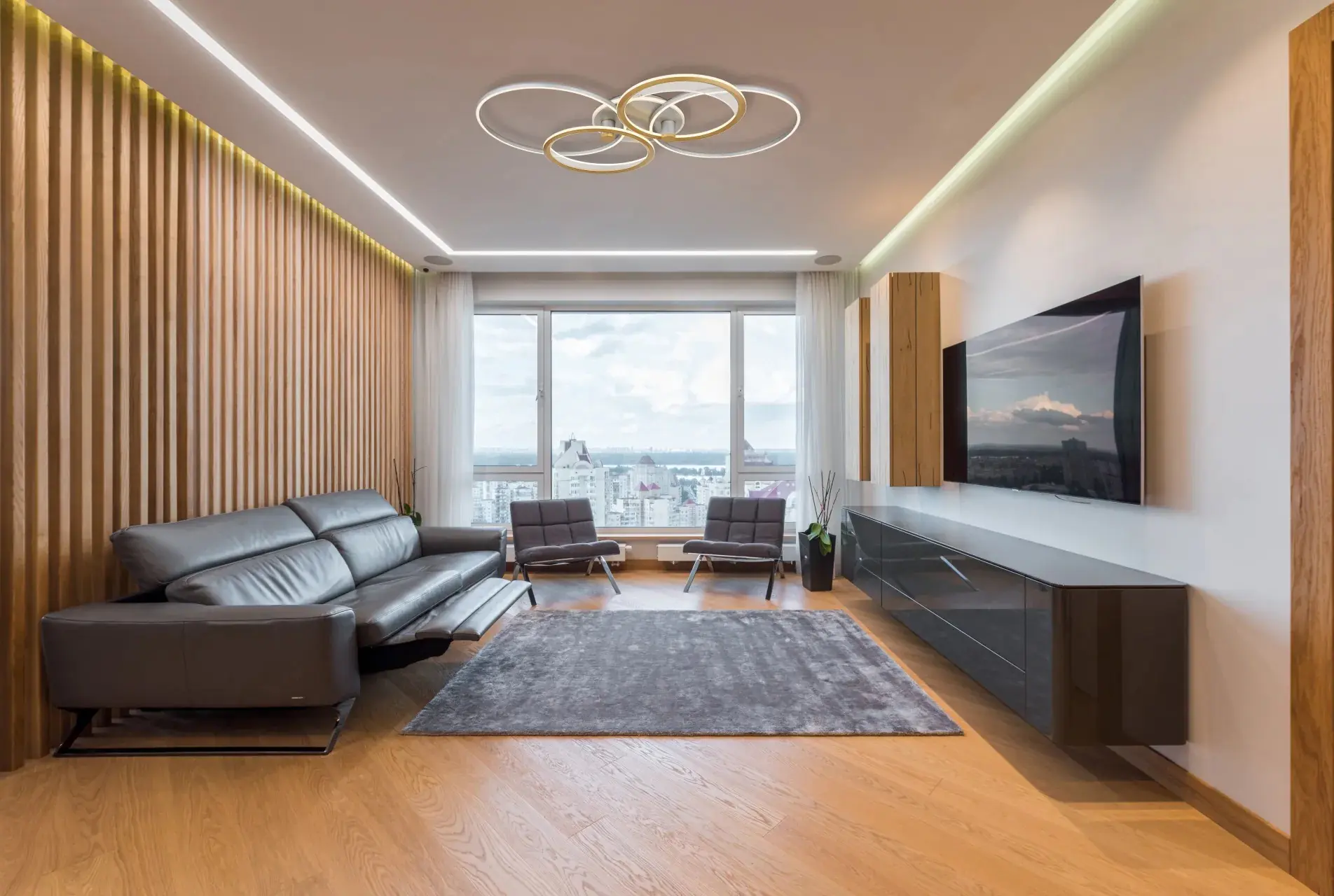 Globo LED Deckenleuchte Umbra 4 Ringe