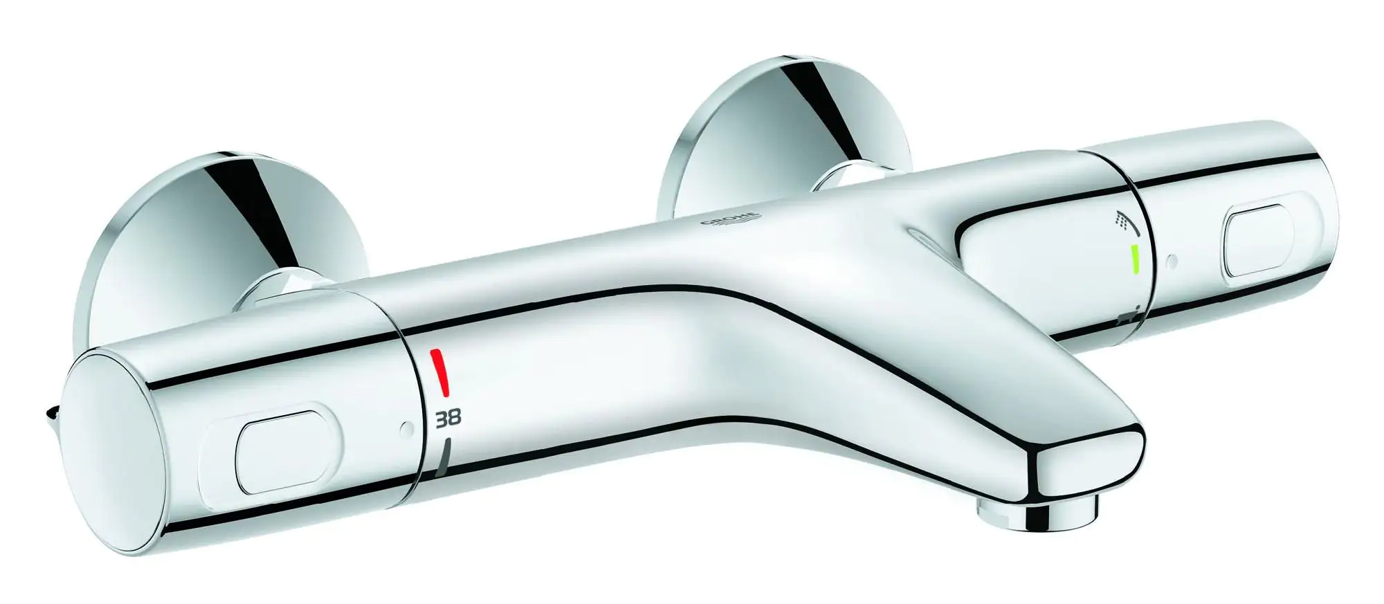 Grohe Wannen-Thermostat Precision Trend New verchromt