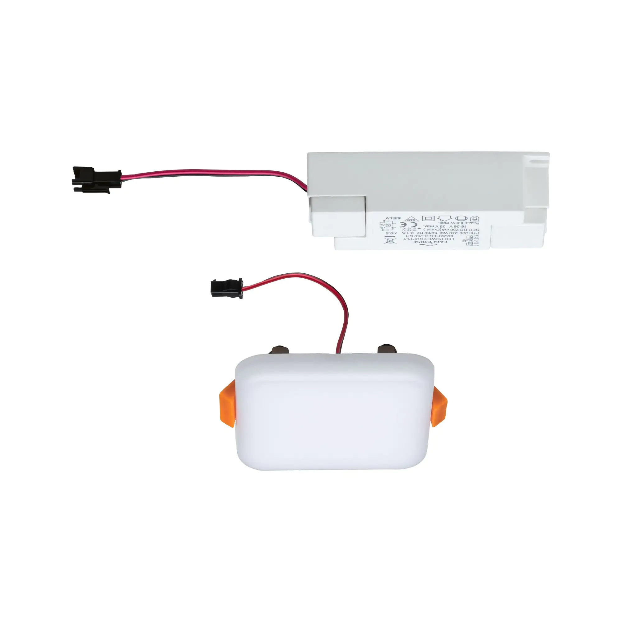 Paulmann Einbauleuchte LED Veluna Varifit eckig 7,5 cm 4,5 W satin