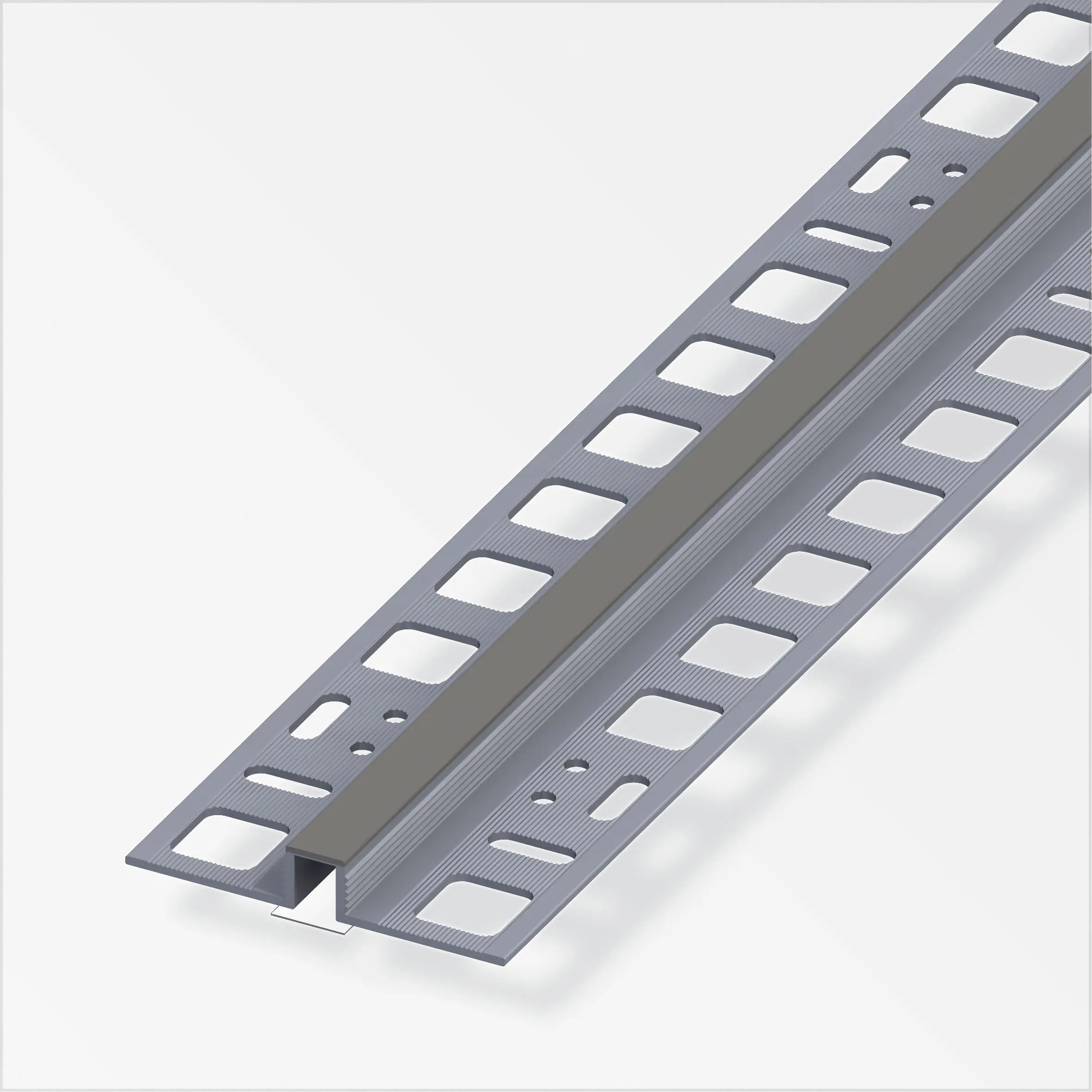 alfer Dehnfuge 2.5 m, 10 x 8 x 21 mm PVC (Kunststoff) glatt betongrau
