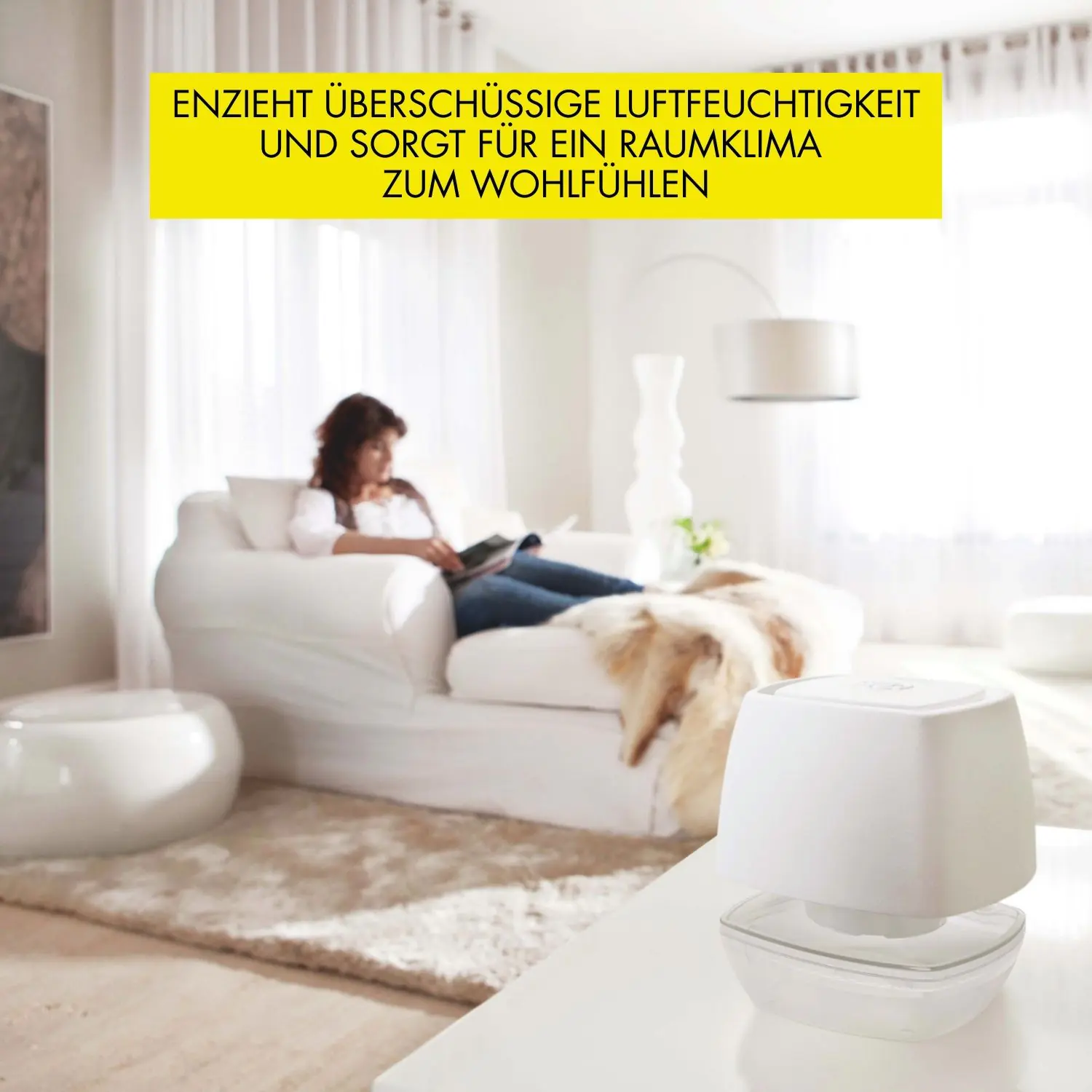 UHU Luftentfeuchter Ambiance anthrazit, 450 g