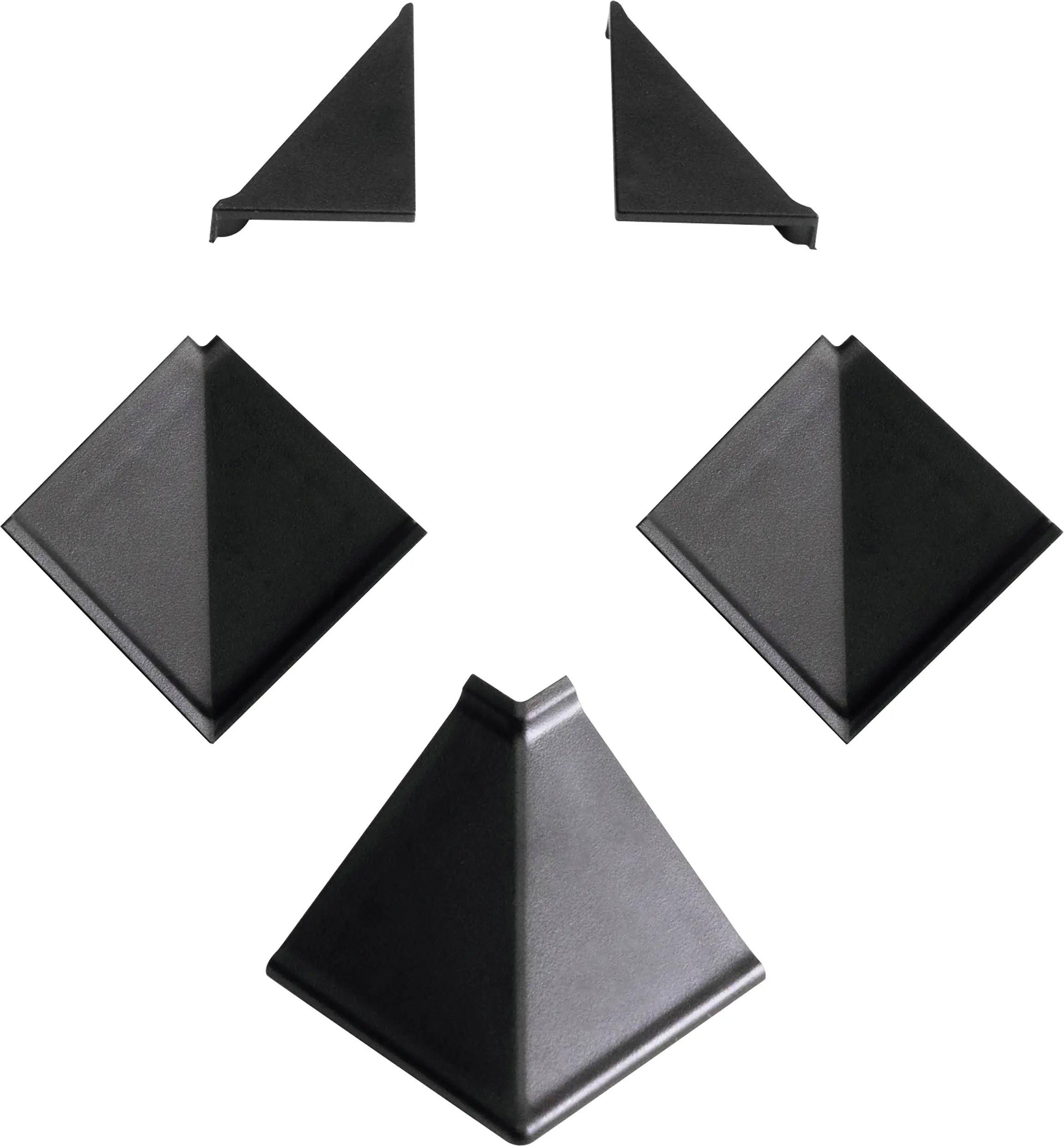Kaindl Wandanschlusssystem Zubehörset 16 x 7 x 2 cm schwarz