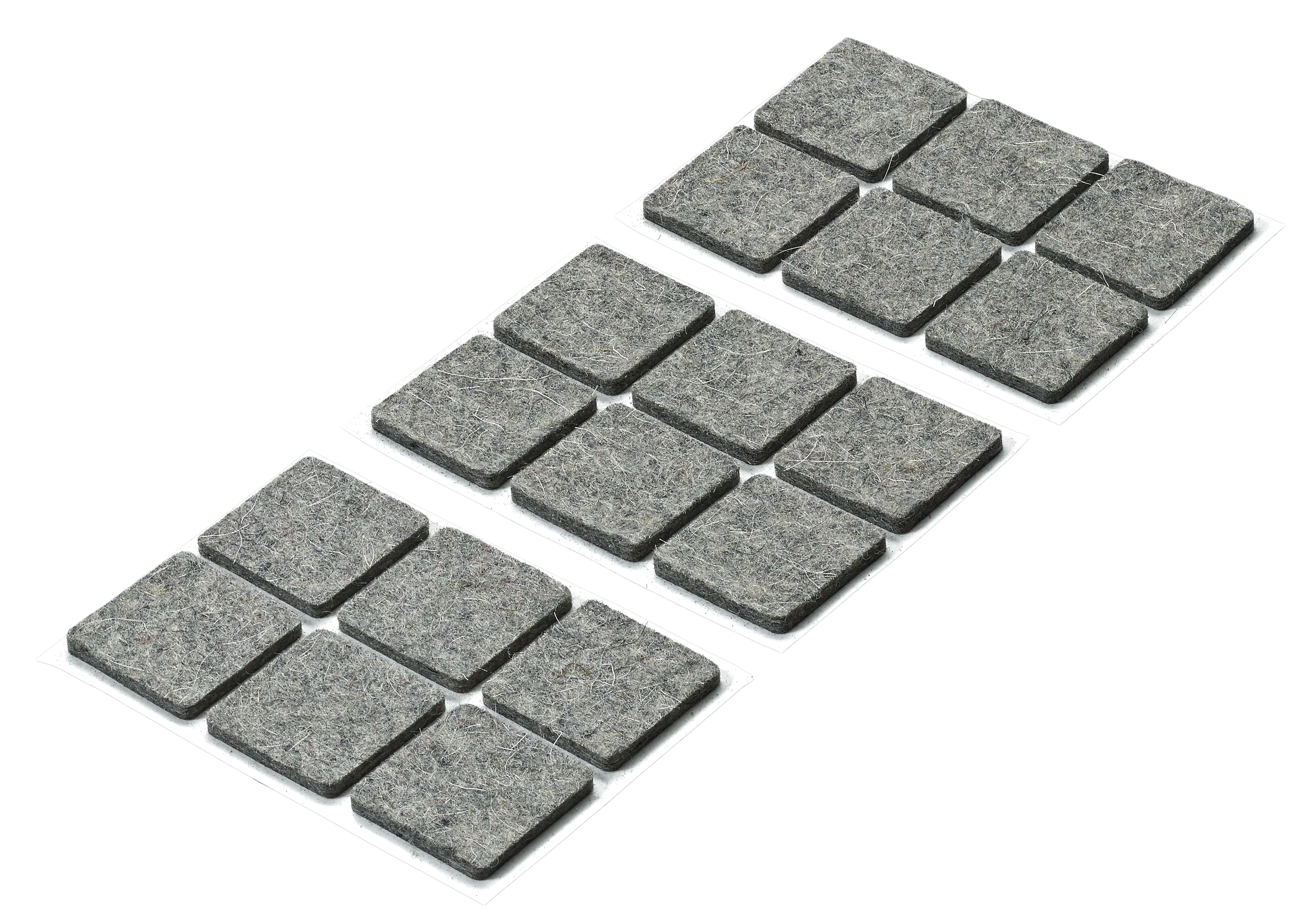 Hettich Parkettgleiter grau 25 x 25 x 3.0 mm - 18 Stück