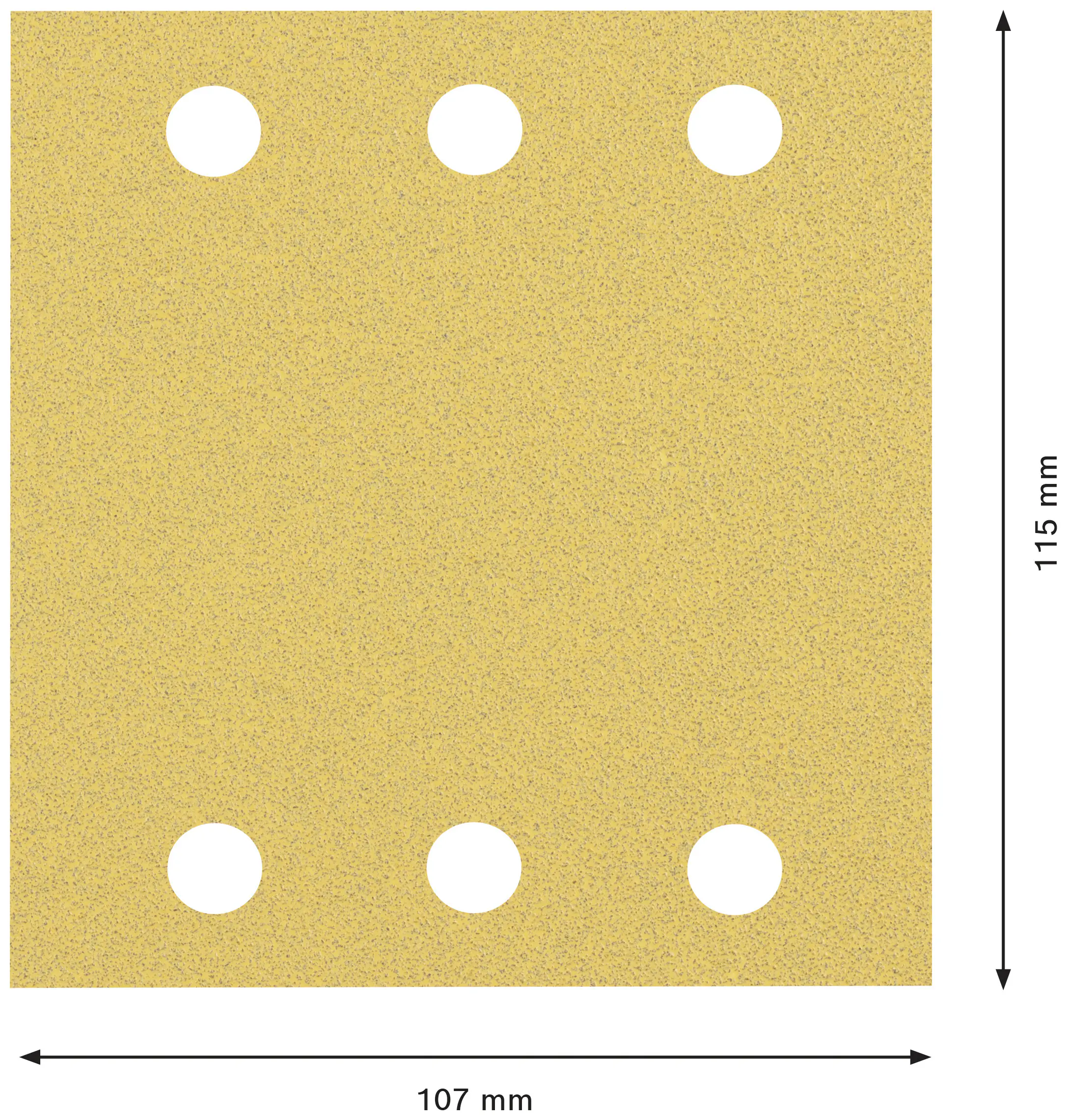 Bosch Expert Schleifpapier C470 115 x 107 mm G 80 10 Stück