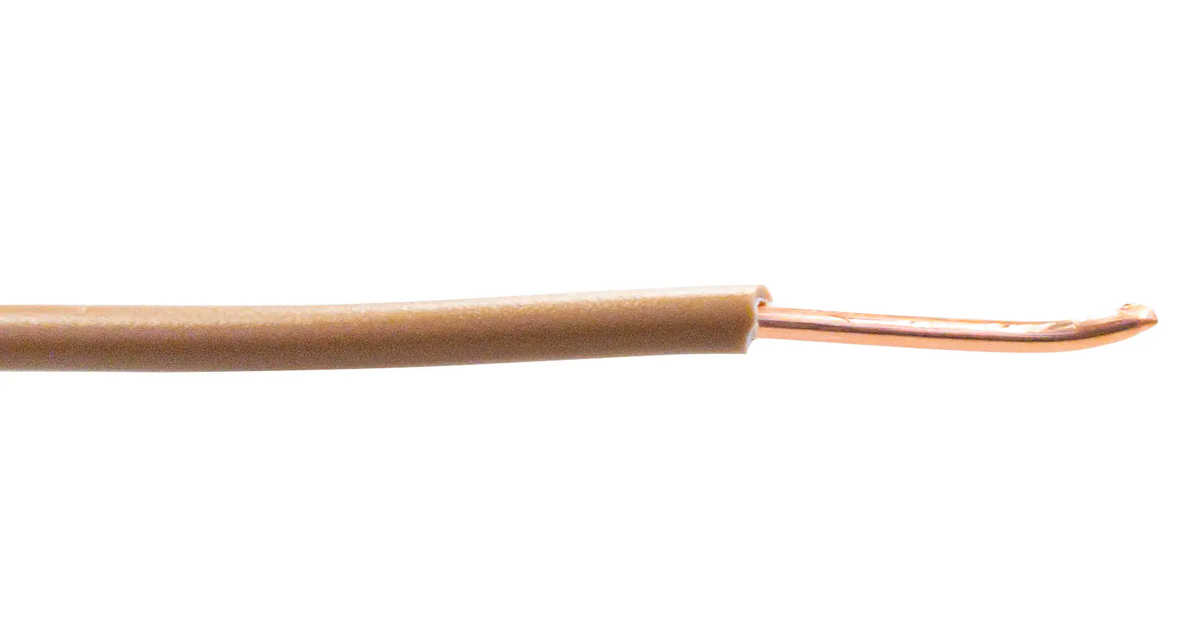 PVC-Aderleitung H07V-U 1,5 - 10 Meter, braun