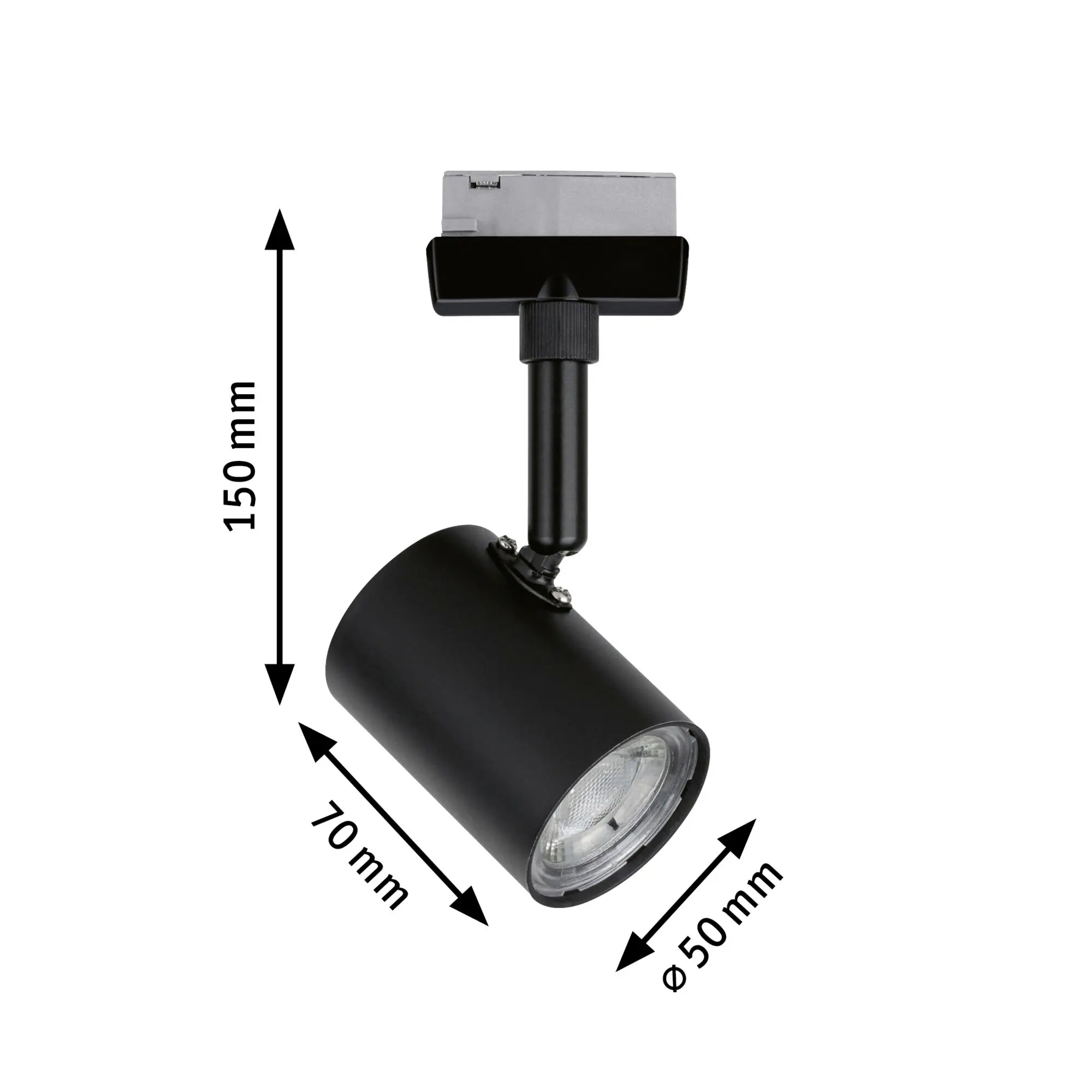 Paulmann URail LED Einzelspot Limba schwarz matt warmweiß
