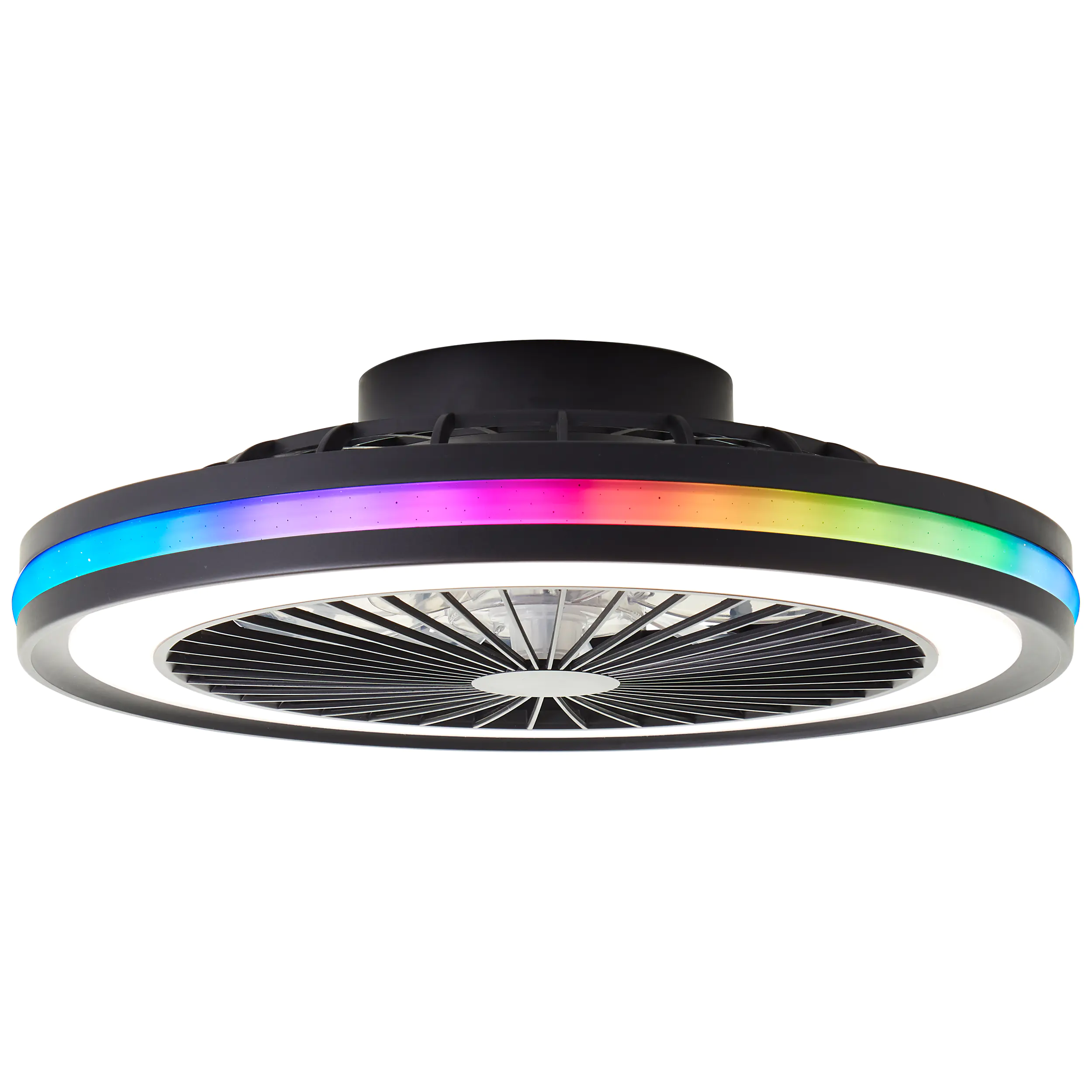 Brilliant LED Deckenventilator Palmero Ø 46,5 cm 40 W schwarz