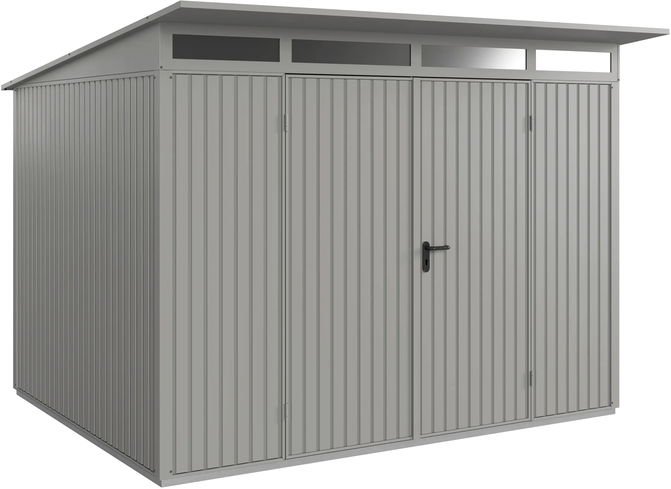 EcoStar Gerätehaus Trend-P Typ 3 graualuminium 312,7 x 283,4 x 232,3 cm