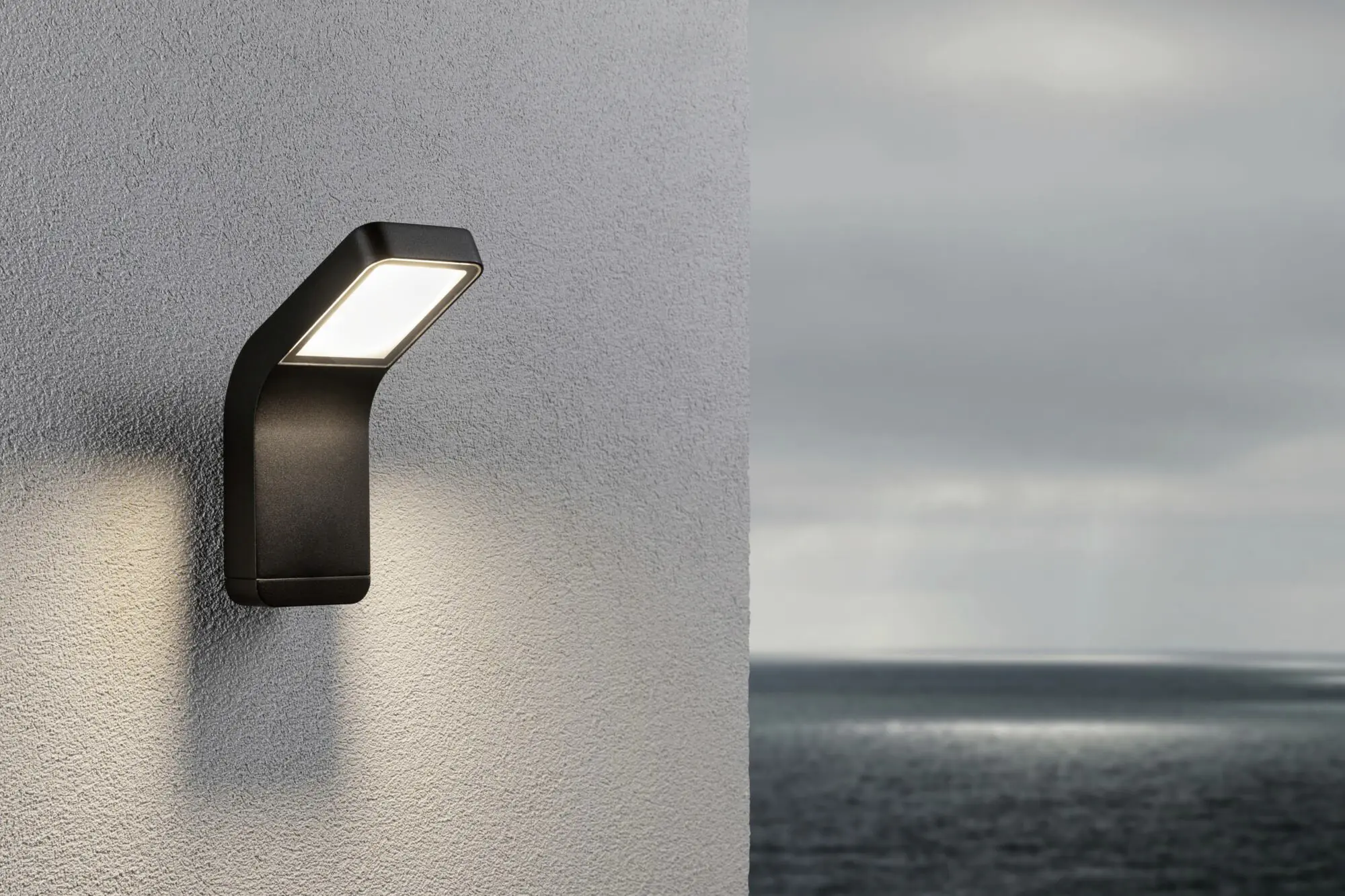 Paulmann LED Außen-Wandleuchte Kulma anthrazit 23 x 9 cm warmweiß