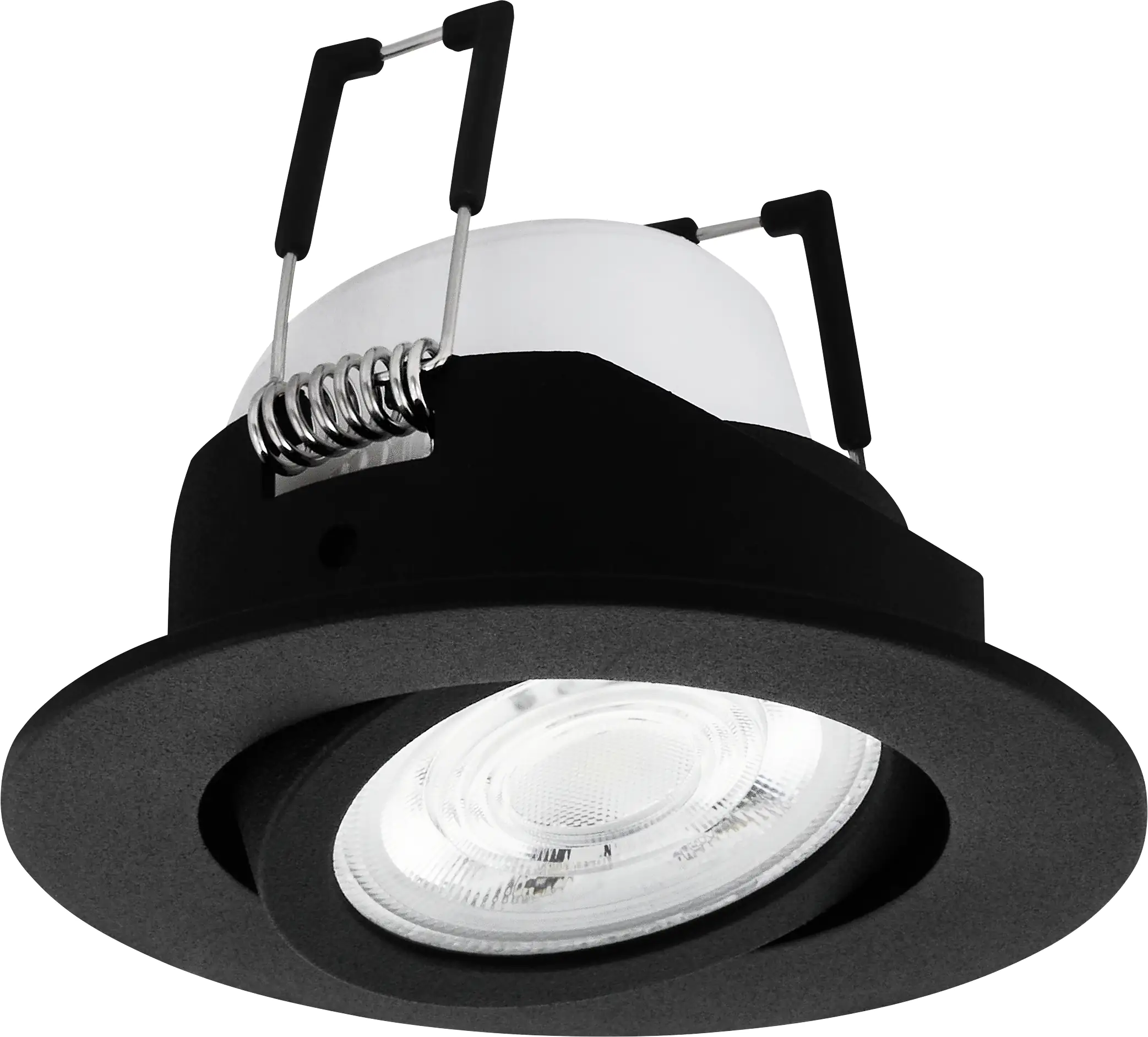 Eglo Connect Einbauleuchte Saliceto-Z schwarz Ø 8,8 cm dimmbar, ww-kw, RGB