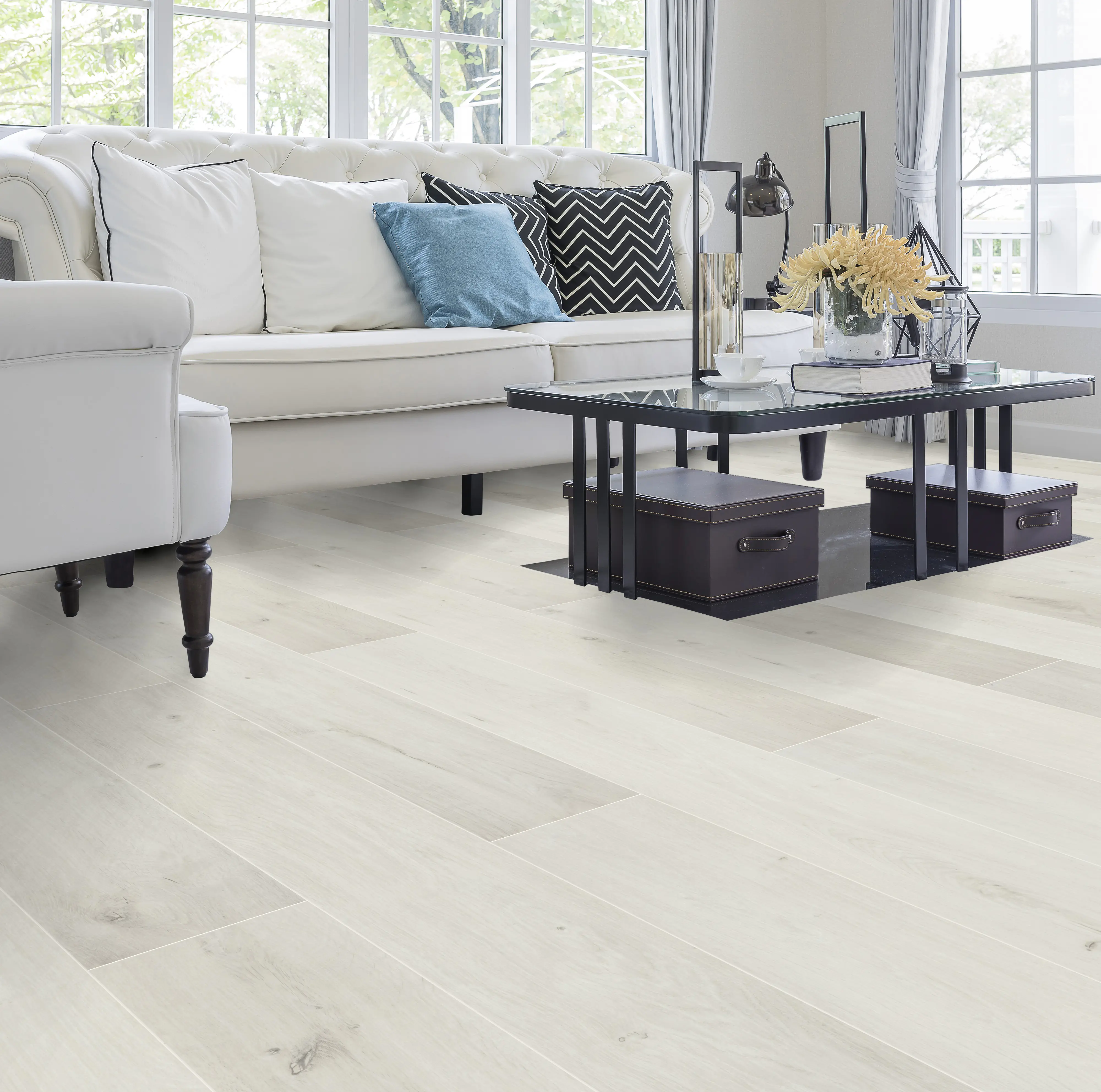 Classen Laminat Megaloc Aquaprotect 128,5 x 19,2 cm 8 mm Oak white mix