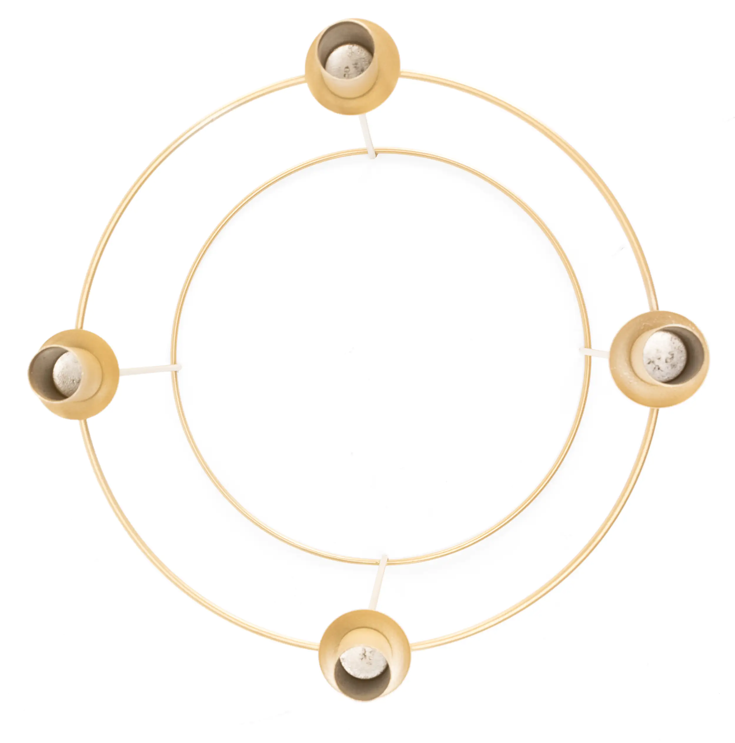 TrendLine Adventskranz Metall Ø 29 x 25 cm gold