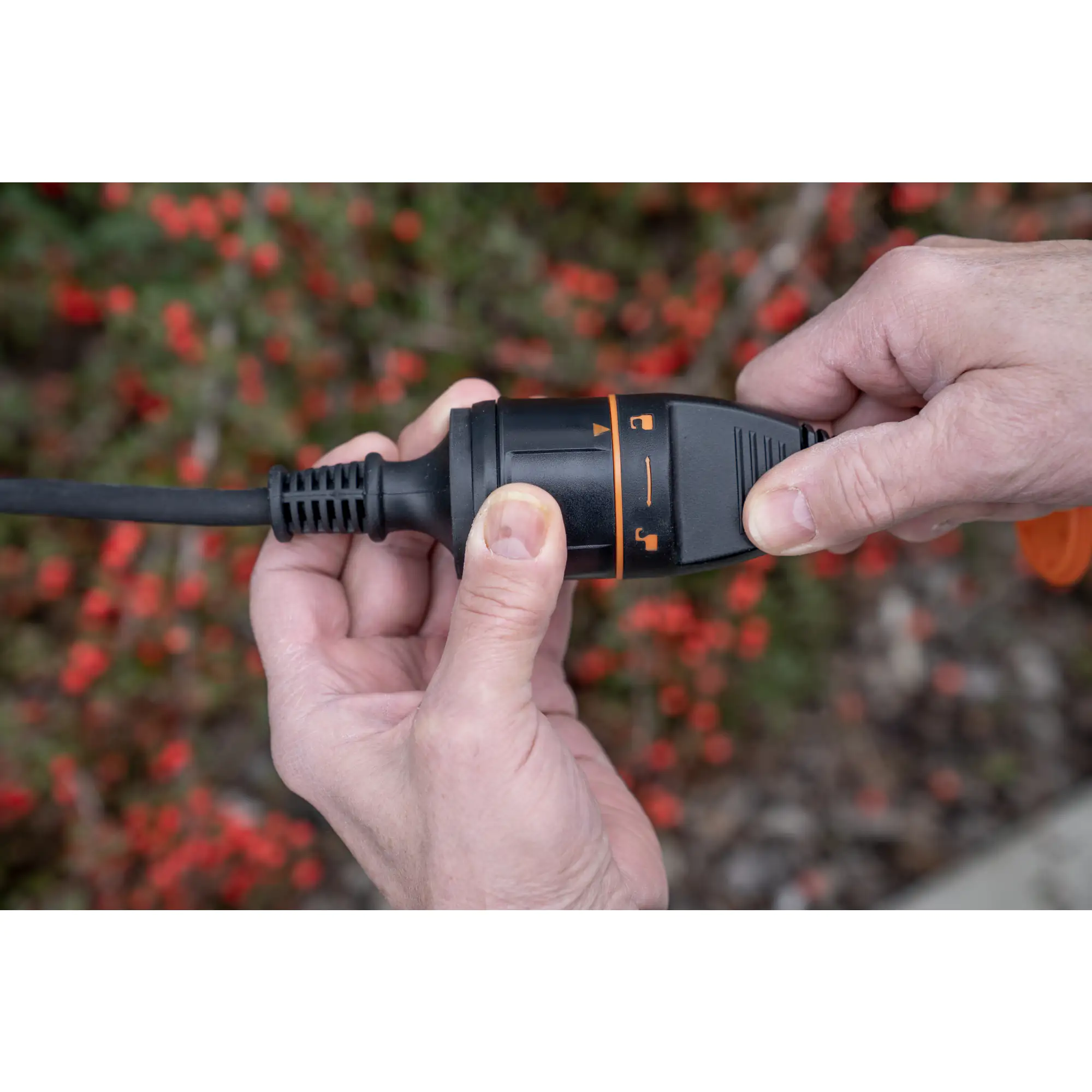 Unitec Verlängerungskabel 10 m H07BQ-F3G1,5, max. 3600W, orange, IP44