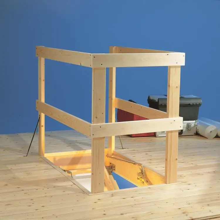 DOLLE Lukenschutz-Geländer aus Holz für 140 x 70 cm Öffnung